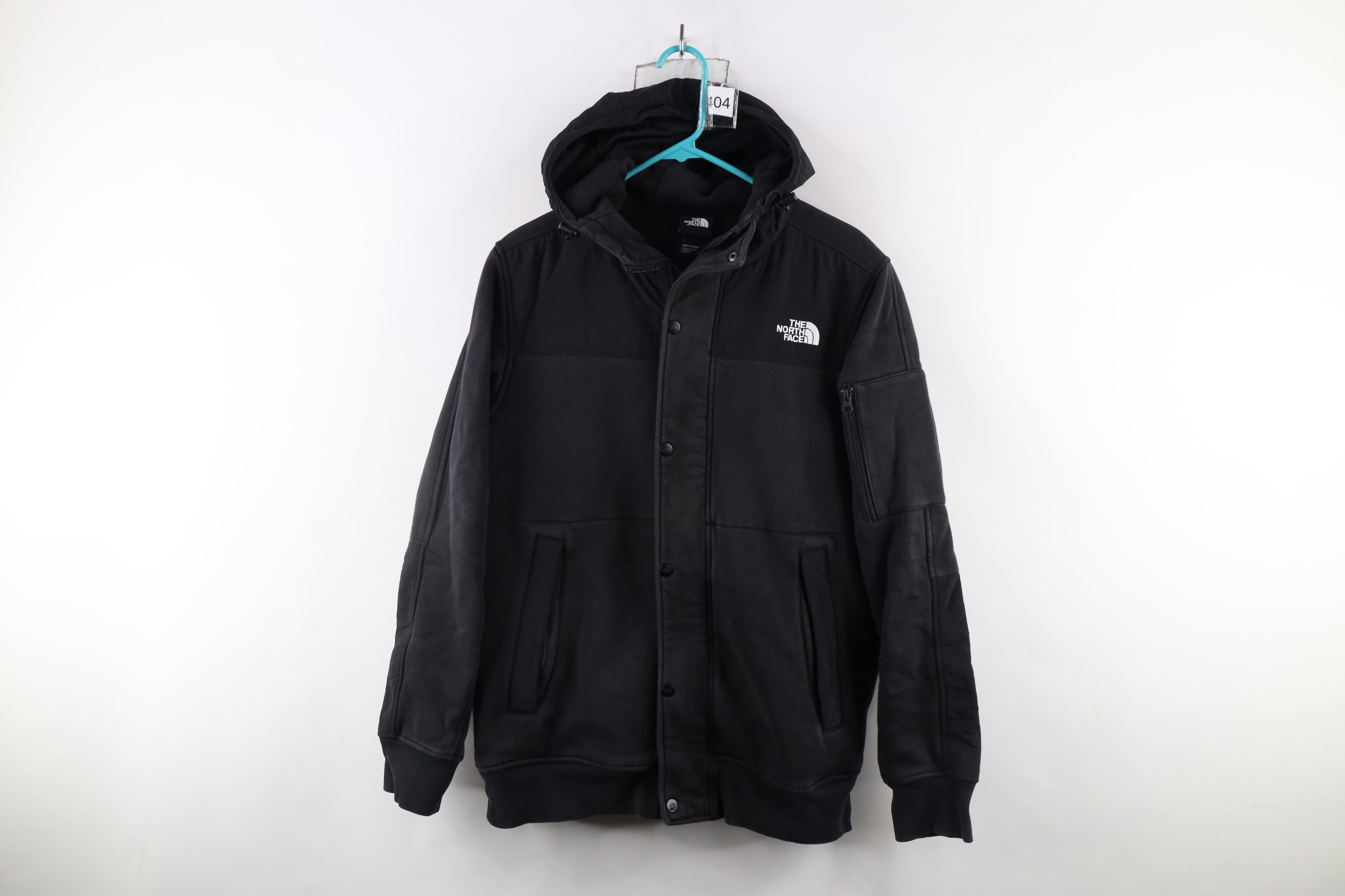 The North Face × Vintage The North Face Faded Highrail Fleece Hooded Jacket Black Size US M / EU 48-50 / 2 - 1 Thumbnail