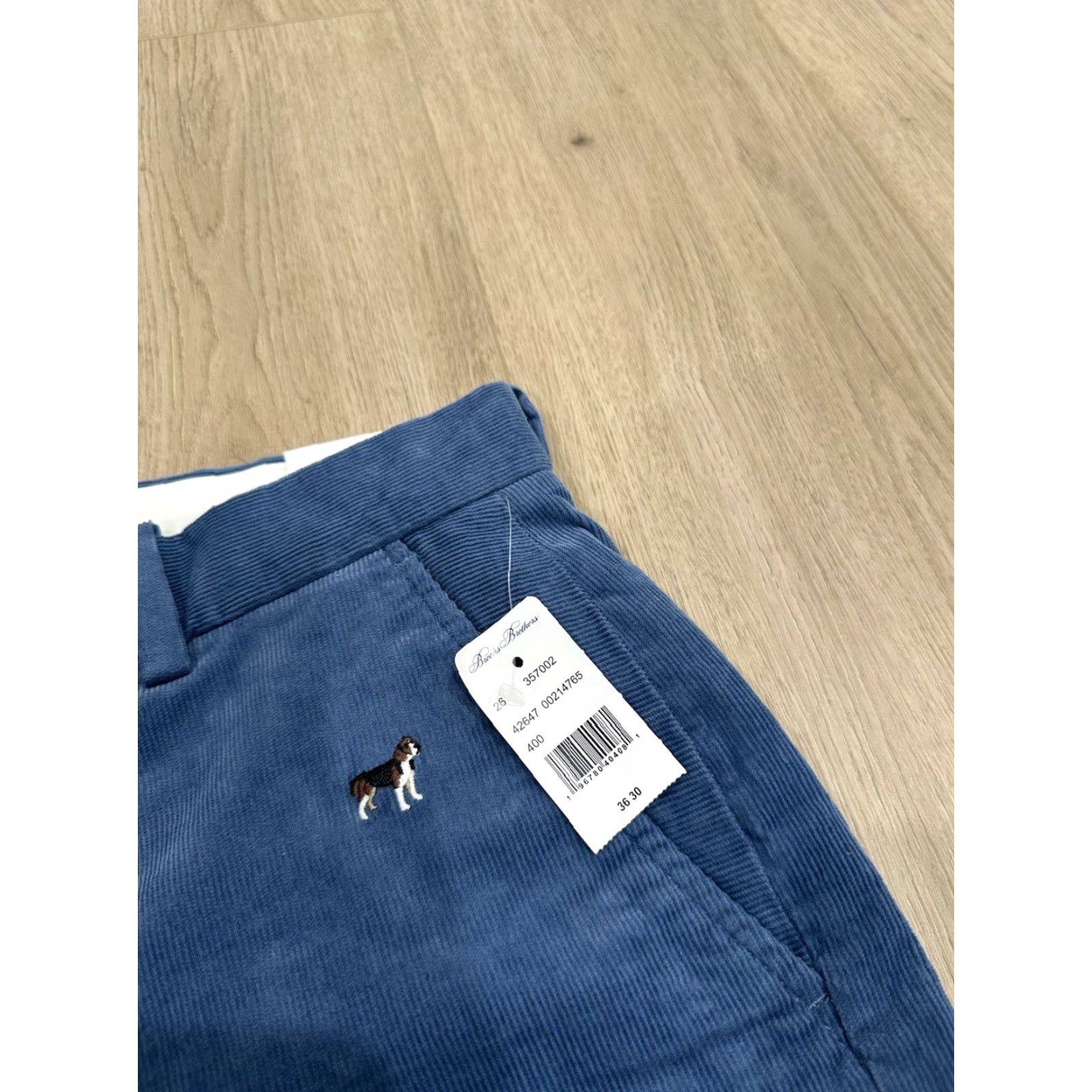 Brooks Brothers Brooks Brothers Pants Mens 36x30 Corduroy Blue Embroidered Dogs Size US 36 / EU 52 - 6 Thumbnail