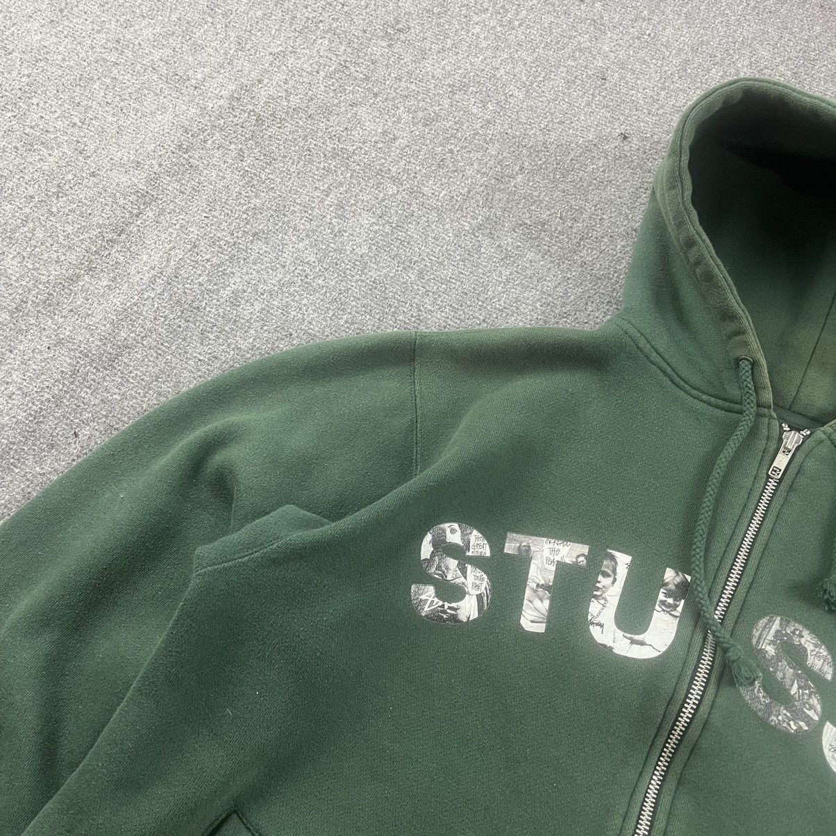 Other Vintage Stussy Spellout Zipper Hoodie Jacket Size US L / EU 52-54 / 3 - 5 Thumbnail