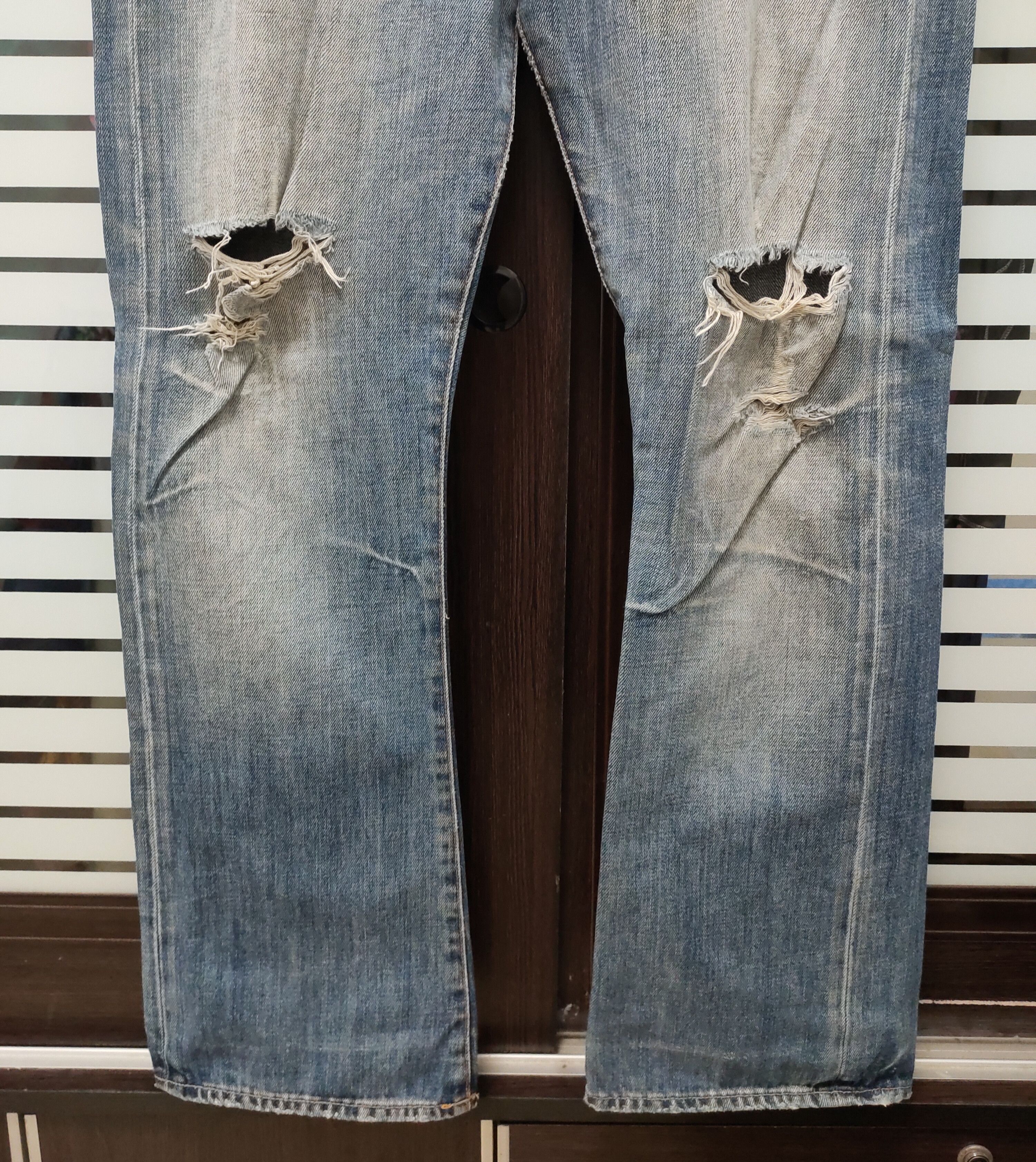 Polo Ralph Lauren 💥 Distressed Polo Ralph Lauren Button Fly Denim 💥 Size US 36 / EU 52 - 4 Thumbnail