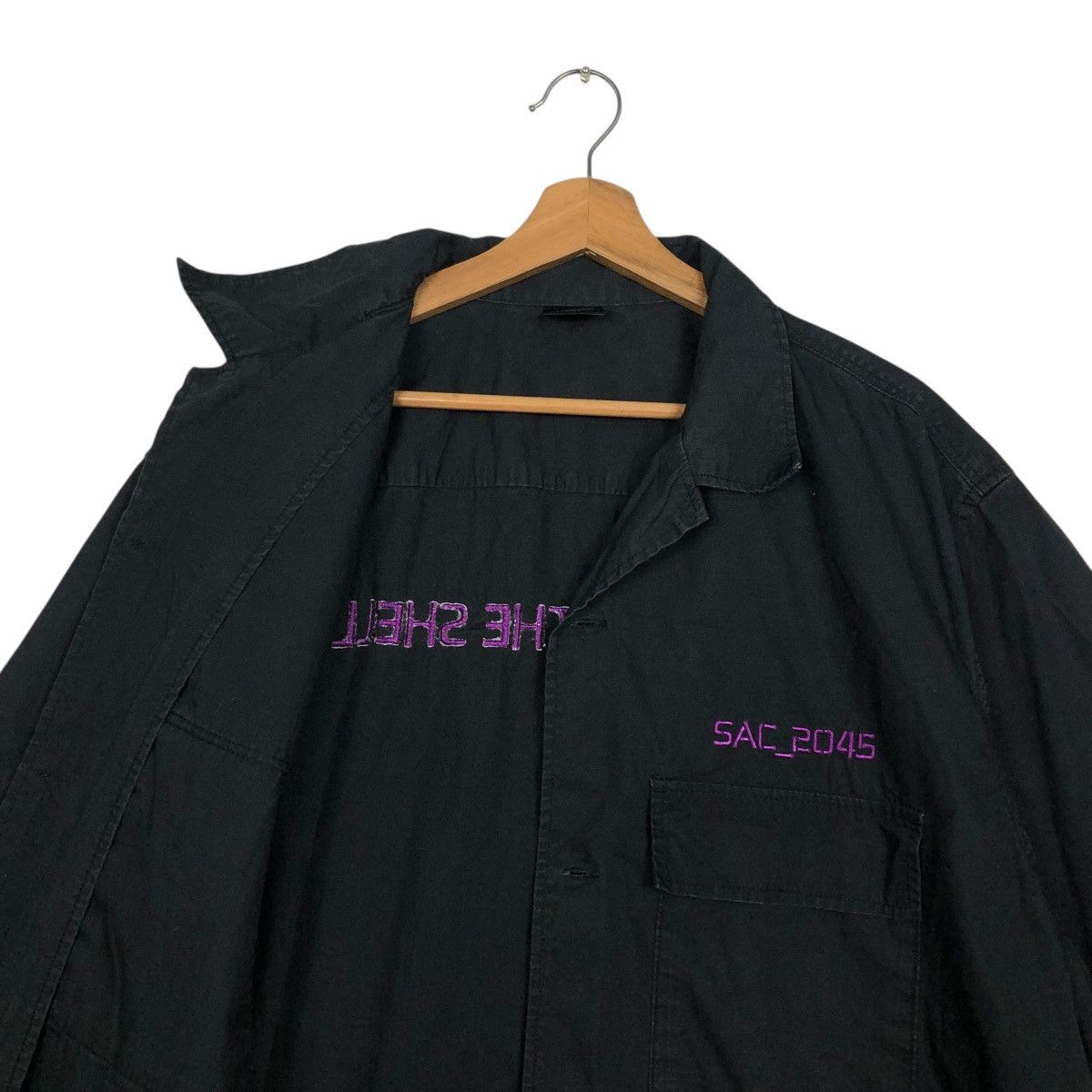 Cartoon Network 🔥VINTAGE BOWLING SHIRT BUTTON UPS GHOST IN THE SHELL Size US XXL / EU 58 / 5 - 14 Thumbnail