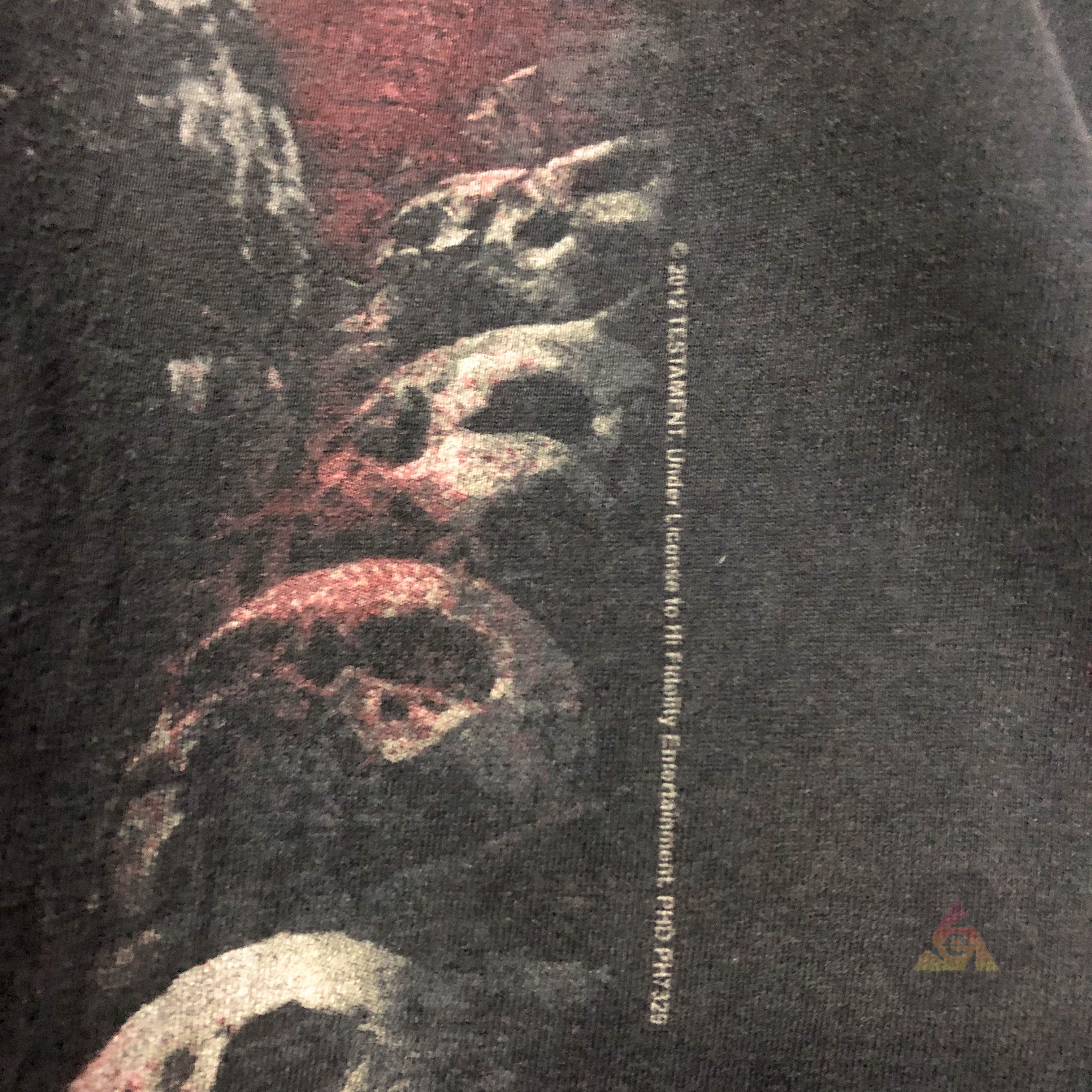 Band Tees Vintage THRASHED Testament Throne Of Thorns T-Shirt Size US L / EU 52-54 / 3 - 7 Thumbnail