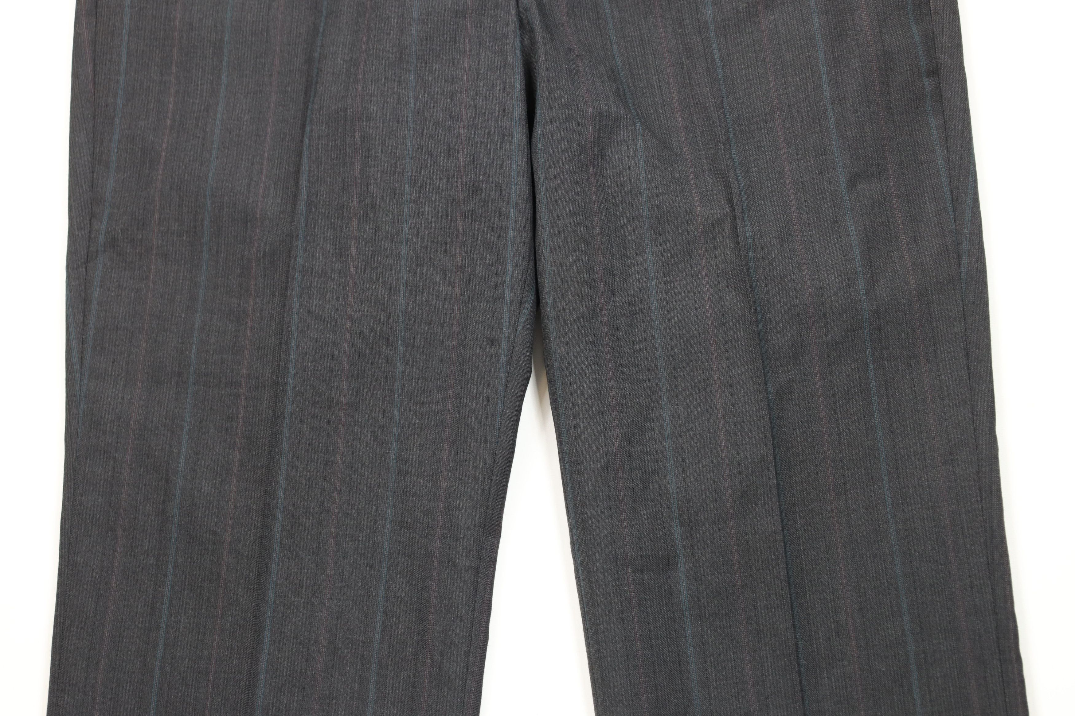 Vintage Vintage 90s Streetwear Wool Striped Wide Leg Chino Pants USA Size US 40 / EU 56 - 3 Thumbnail