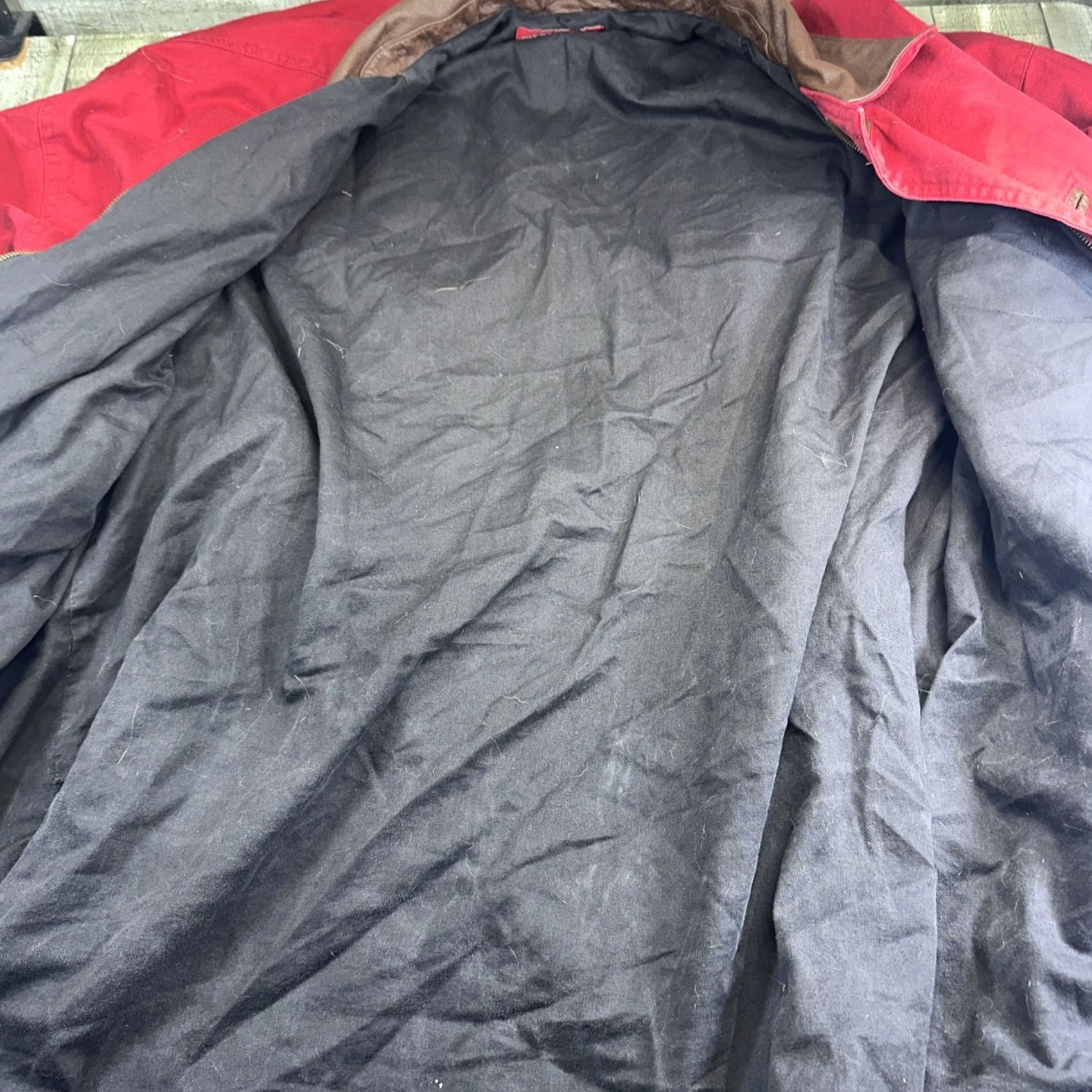Marlboro Marlboro Jacket Men’s Red Leather Cotton Collar Zip Button Overcoat L Size US L / EU 52-54 / 3 - 3 Thumbnail