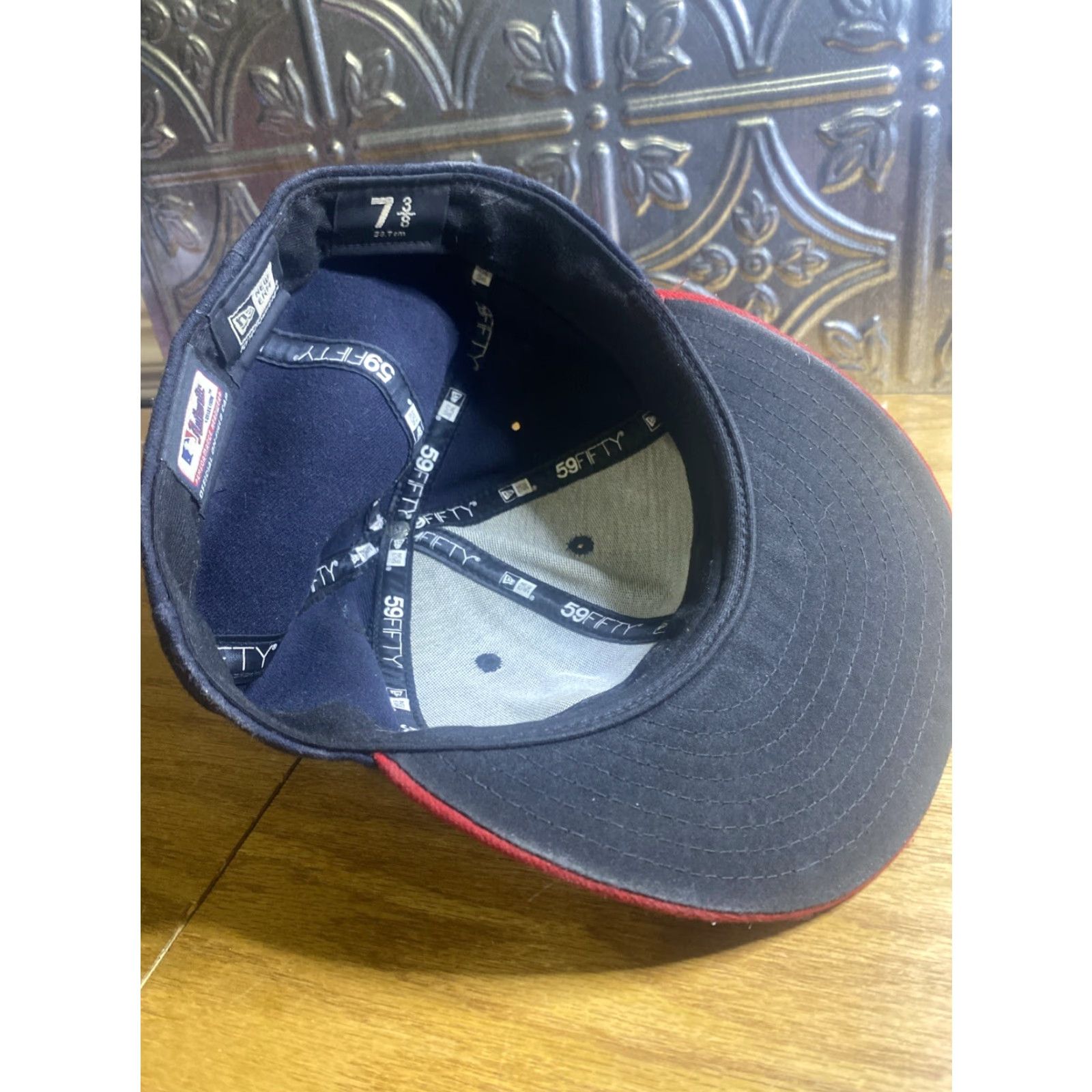 New Era New Era Atlanta Braves 7 3/8 Fitted Hat Colorblock MLB 5950 On Field Cap Patch Multicolor 59FIFTY Baseball Cap Unisex Adults Mens Womens Size ONE SIZE - 5 Thumbnail