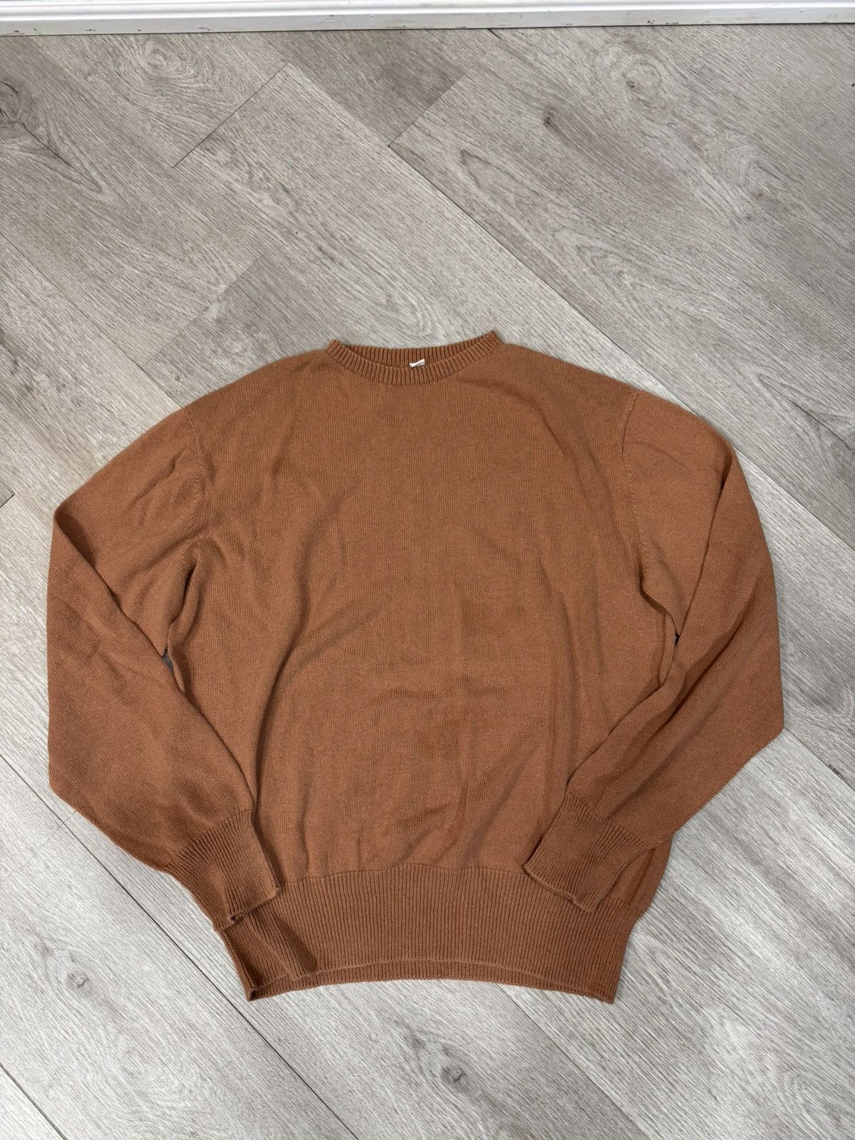 Uniqlo Burnt Orange Knit Oversized Sweater Size US L / EU 52-54 / 3 - 1 Thumbnail