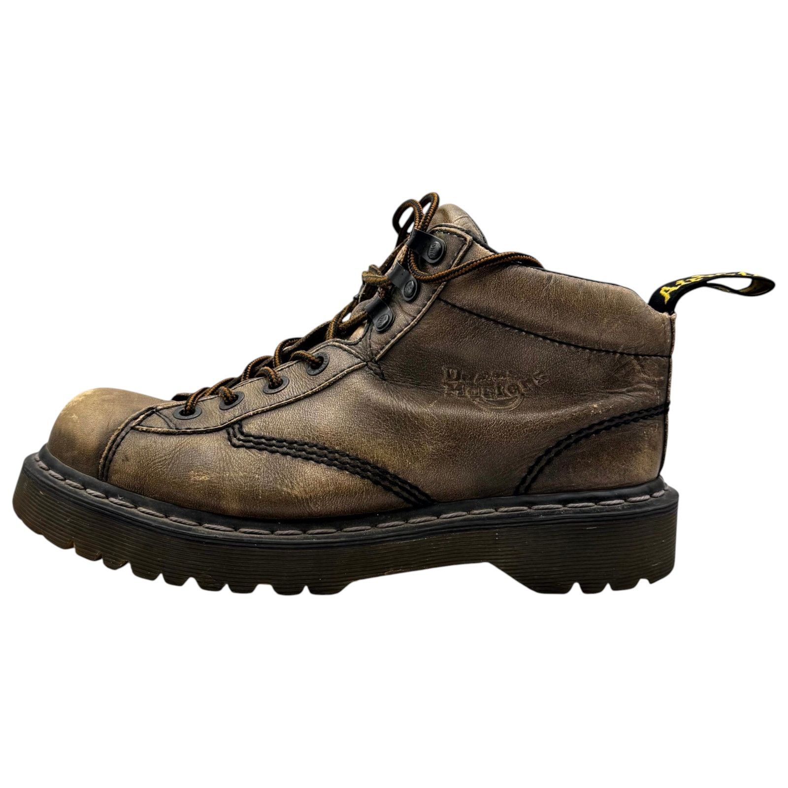 Dr. Martens Dr Martens Work Boots Leather Distressed Brown Grunge 8 Size US 8 / EU 41 - 5 Thumbnail