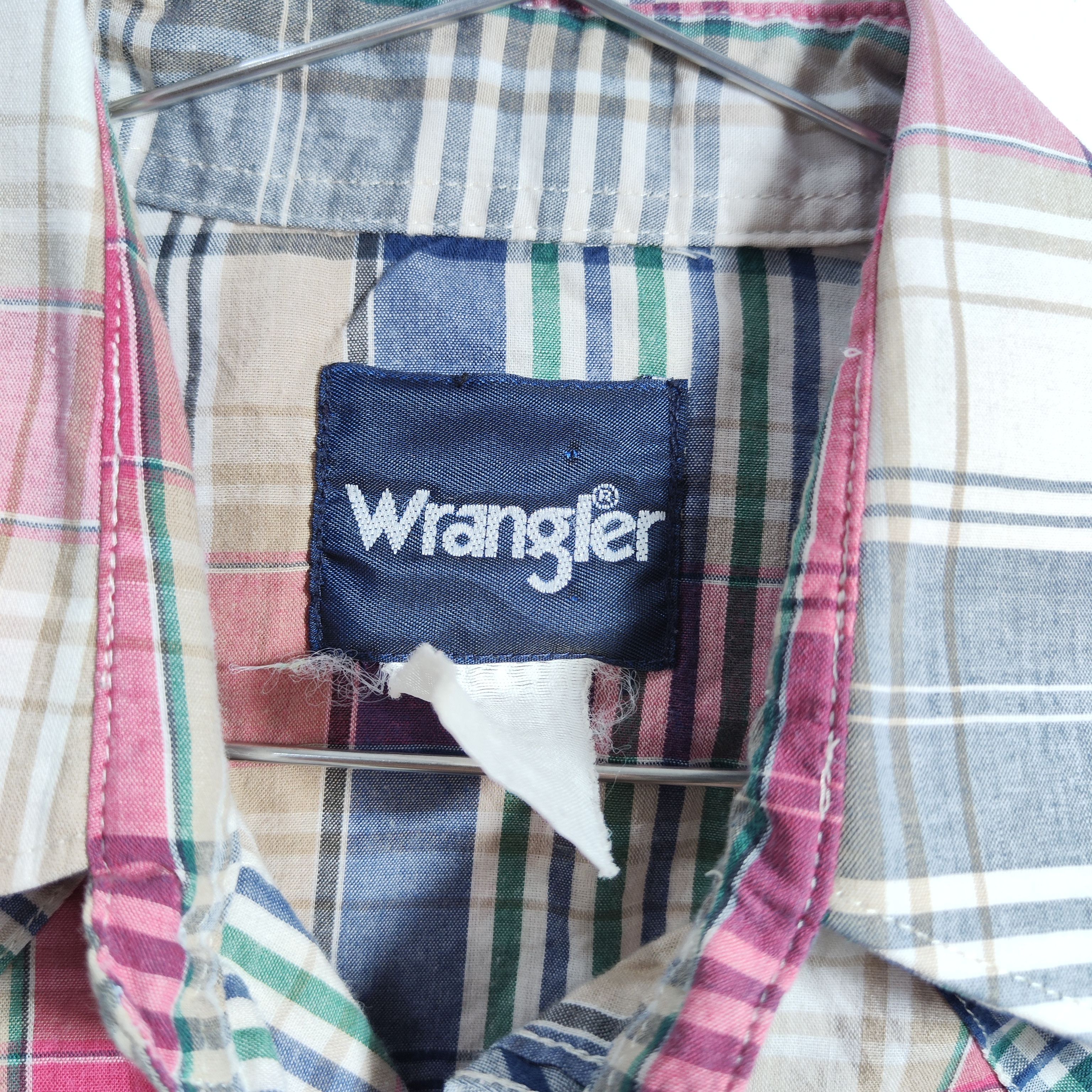 Wrangler Vintage Wrangler Western shirt Large Plaid Pearl Snap Size US L / EU 52-54 / 3 - 4 Thumbnail