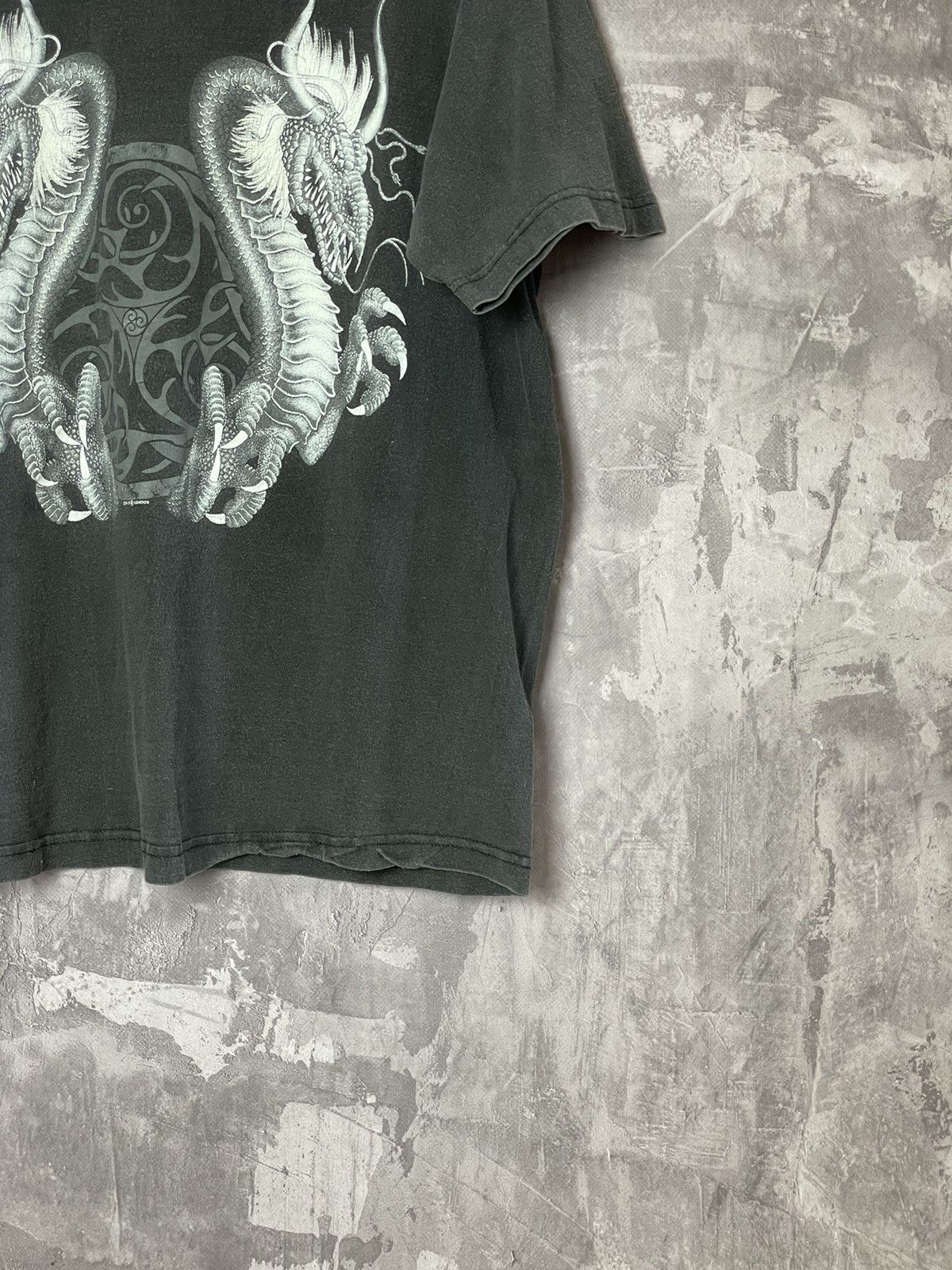 Japanese Brand × Vintage Vintage Y2K Tribal Dragon Yin Yang Gothic AOP Tee Size US S / EU 44-46 / 1 - 5 Thumbnail