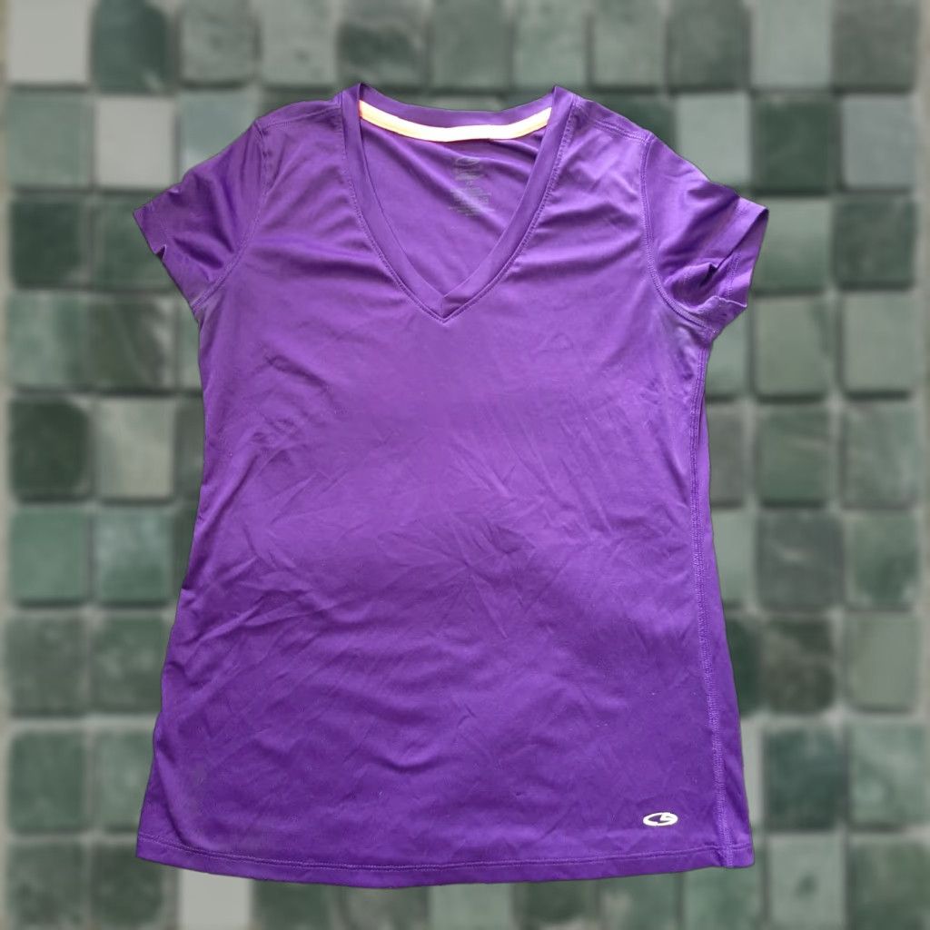 Champion Champion Shirt Womens XS Short Sleeve Athletic top Purple Polyester Lightweight Casual T-Shirt Women's Athletic Basic Colorful Short Sleeve Shirt Size XS / US 0-2 / IT 36-38 - 1 Thumbnail