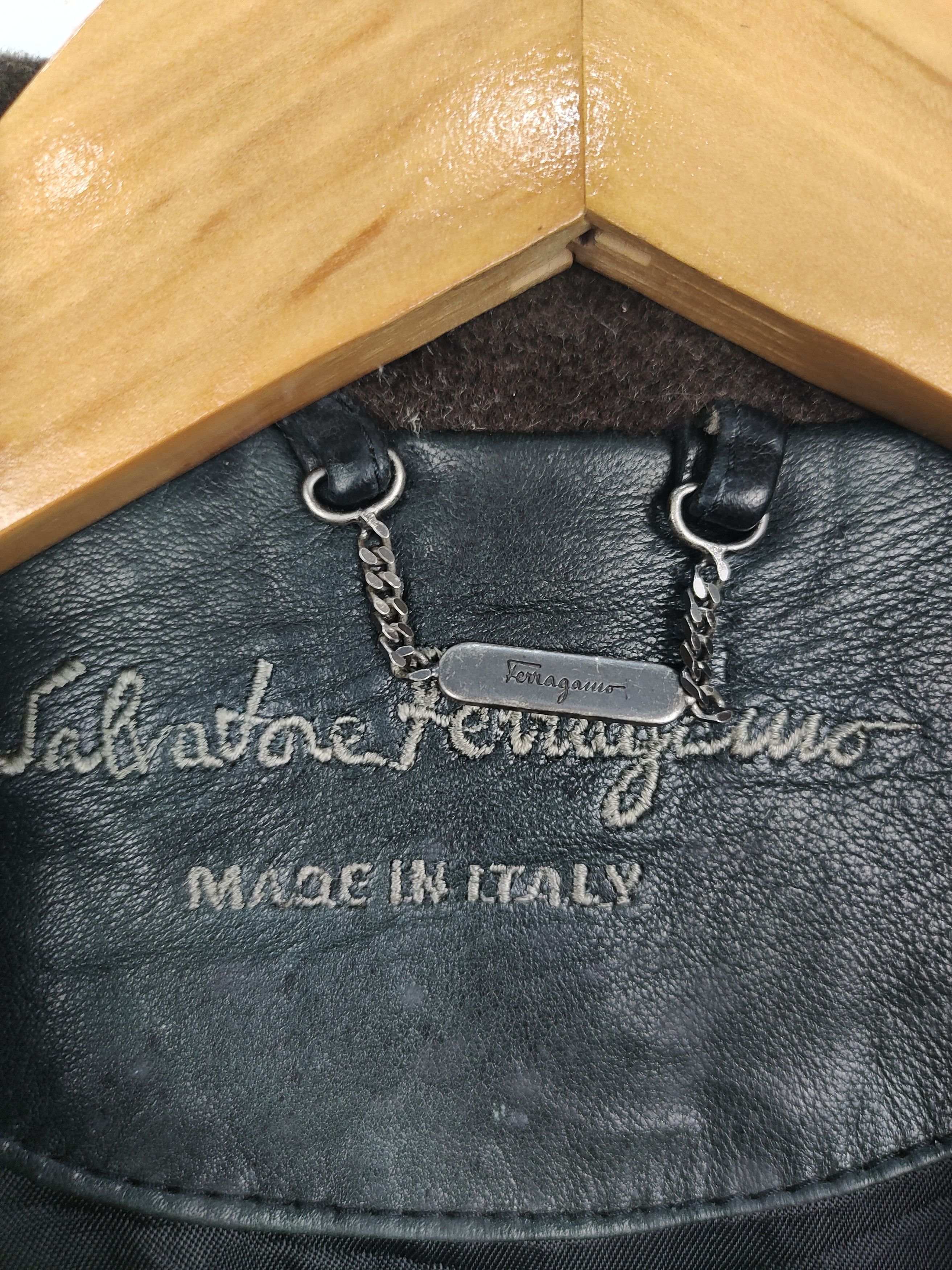 Salvatore Ferragamo vintage Salvatore Ferragamo leather coat Jacket Size US M / EU 48-50 / 2 - 4 Thumbnail