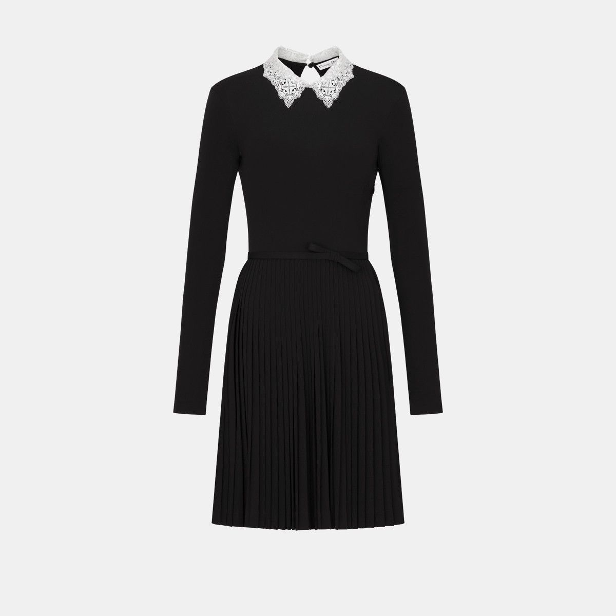 Dior o1bcso1str0225 Pleated Short Dress in Black Size L / US 10 / IT 46 - 1 Thumbnail