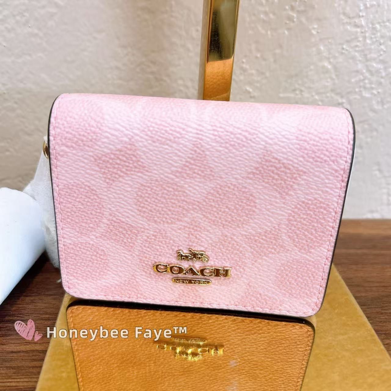 Coach Mini Wallet On A Chain Signature Canvas With Charms CEF59 Size ONE SIZE - 2 Thumbnail