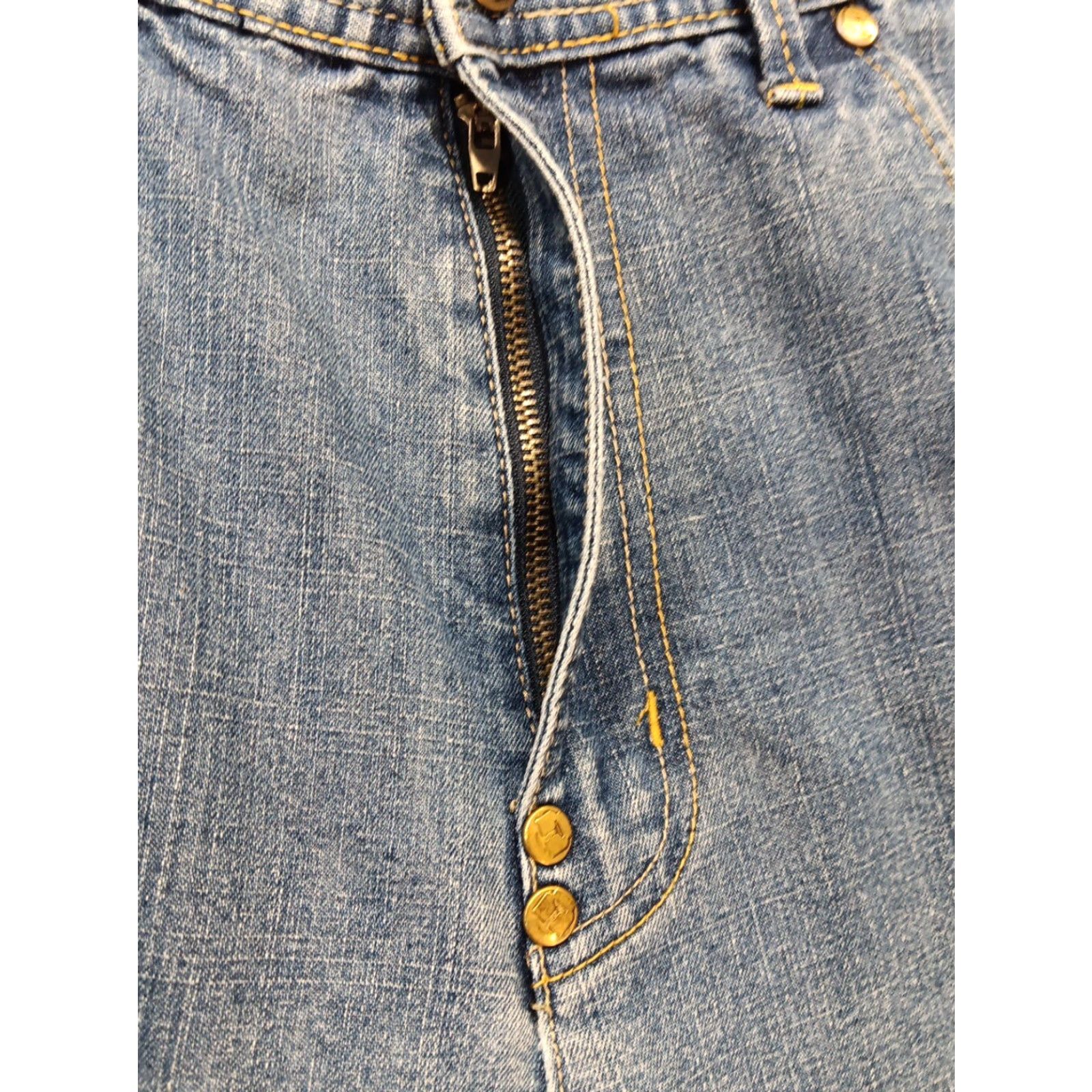 Denime VINTAGE Exsto Denim Shorts Men 36x14 Blue 90s Y2K Baggy Retro 6 Pockets Size US 36 / EU 52 - 6 Thumbnail