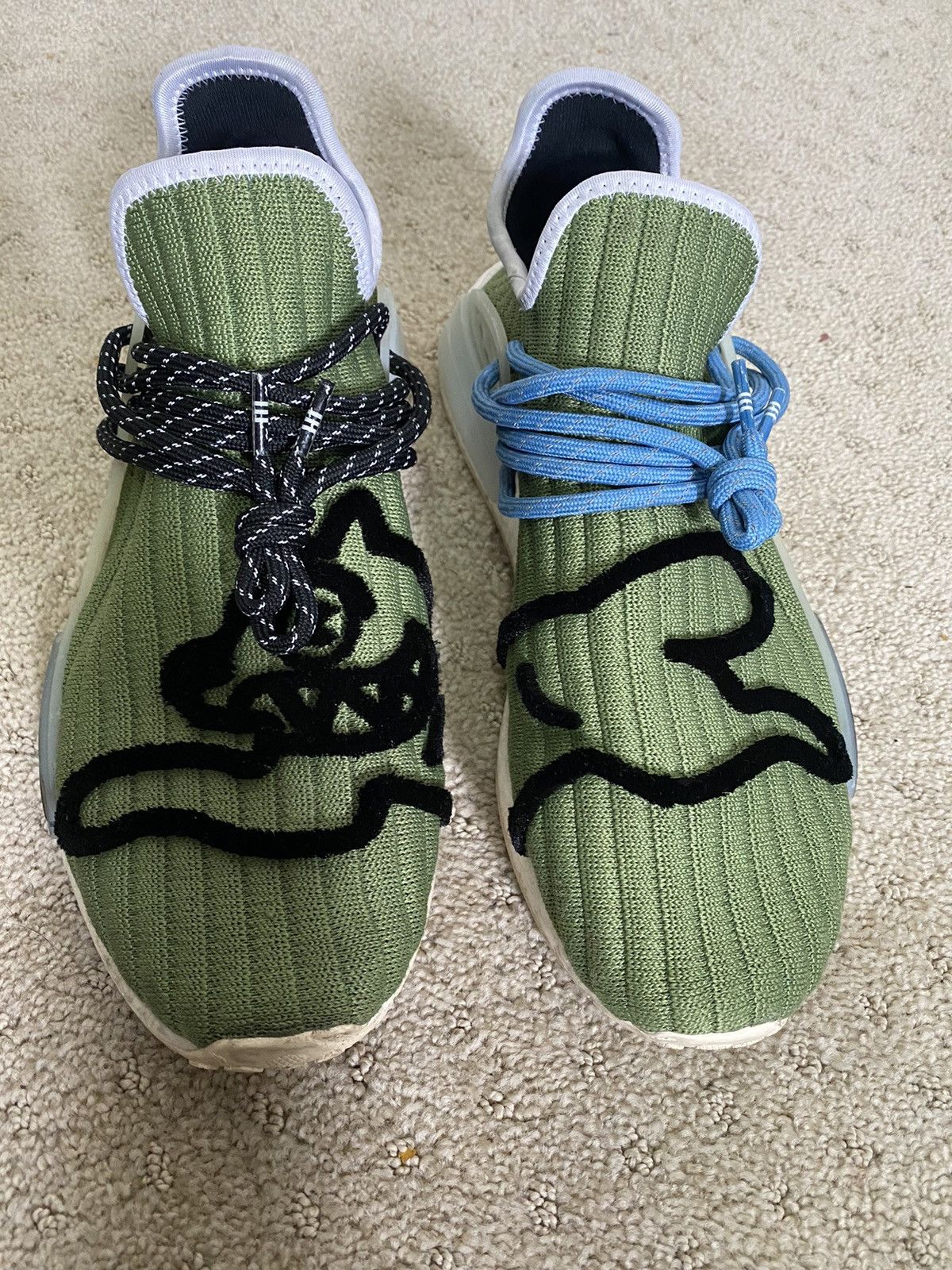 Adidas NMD Hu Pharrell x BBC Running Dog Green - Main Image