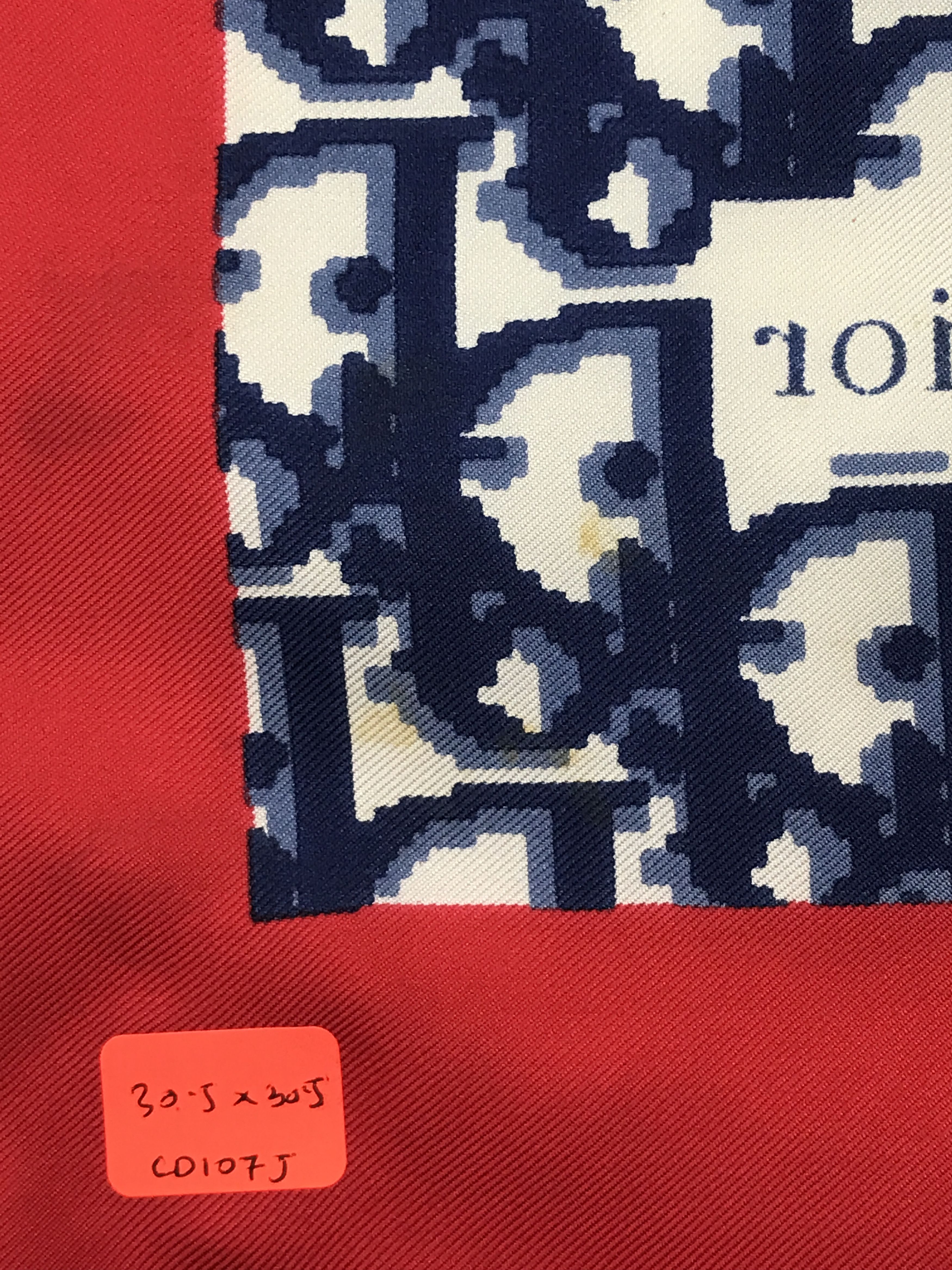 Christian Dior Monsieur Vintage Christian Dior Monogram Silk Scarf Size ONE SIZE - 5 Thumbnail