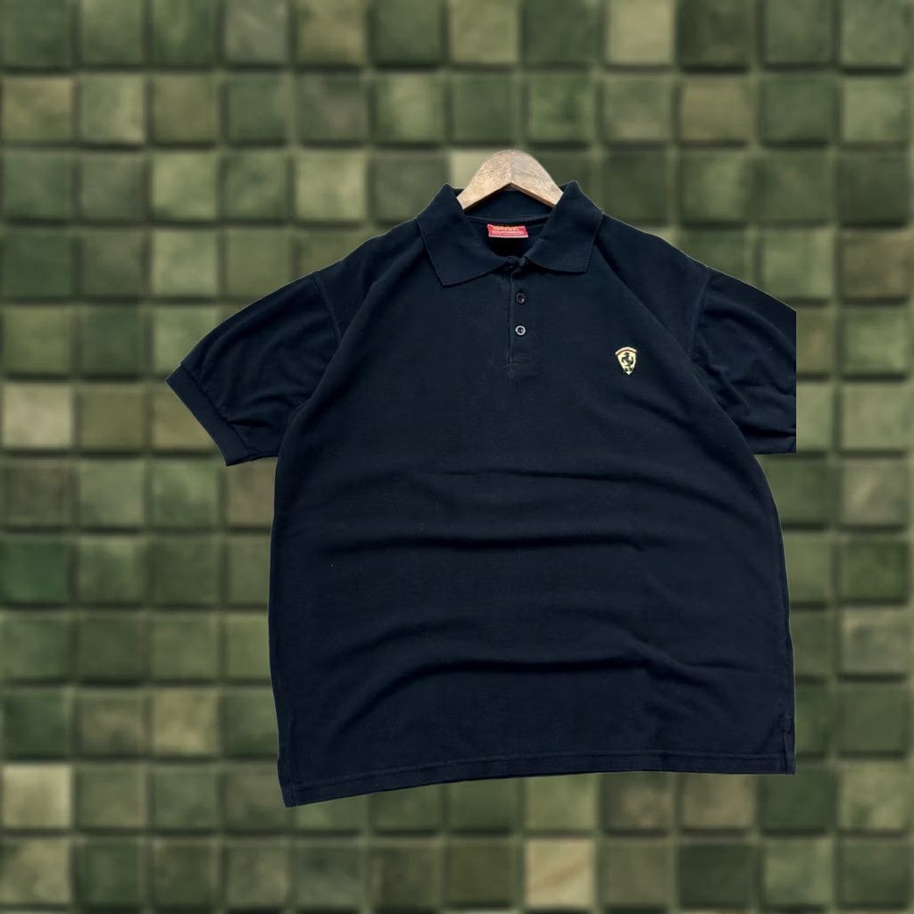 Ferrari VINTAGE Ferrari Michael Schumacher Racing F1 Classic Polo T-Shirt 2XL Black Mens Size US XXL / EU 58 / 5 - 1 Thumbnail