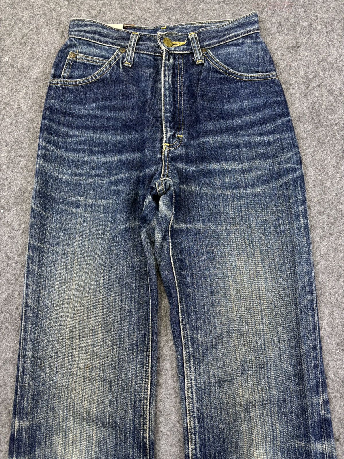 Lee 💥Flare💥Vintage 90s Ms Lee Flare Crazy Fades Denim F909 Size 24" / US 00 / IT 34 - 3 Thumbnail