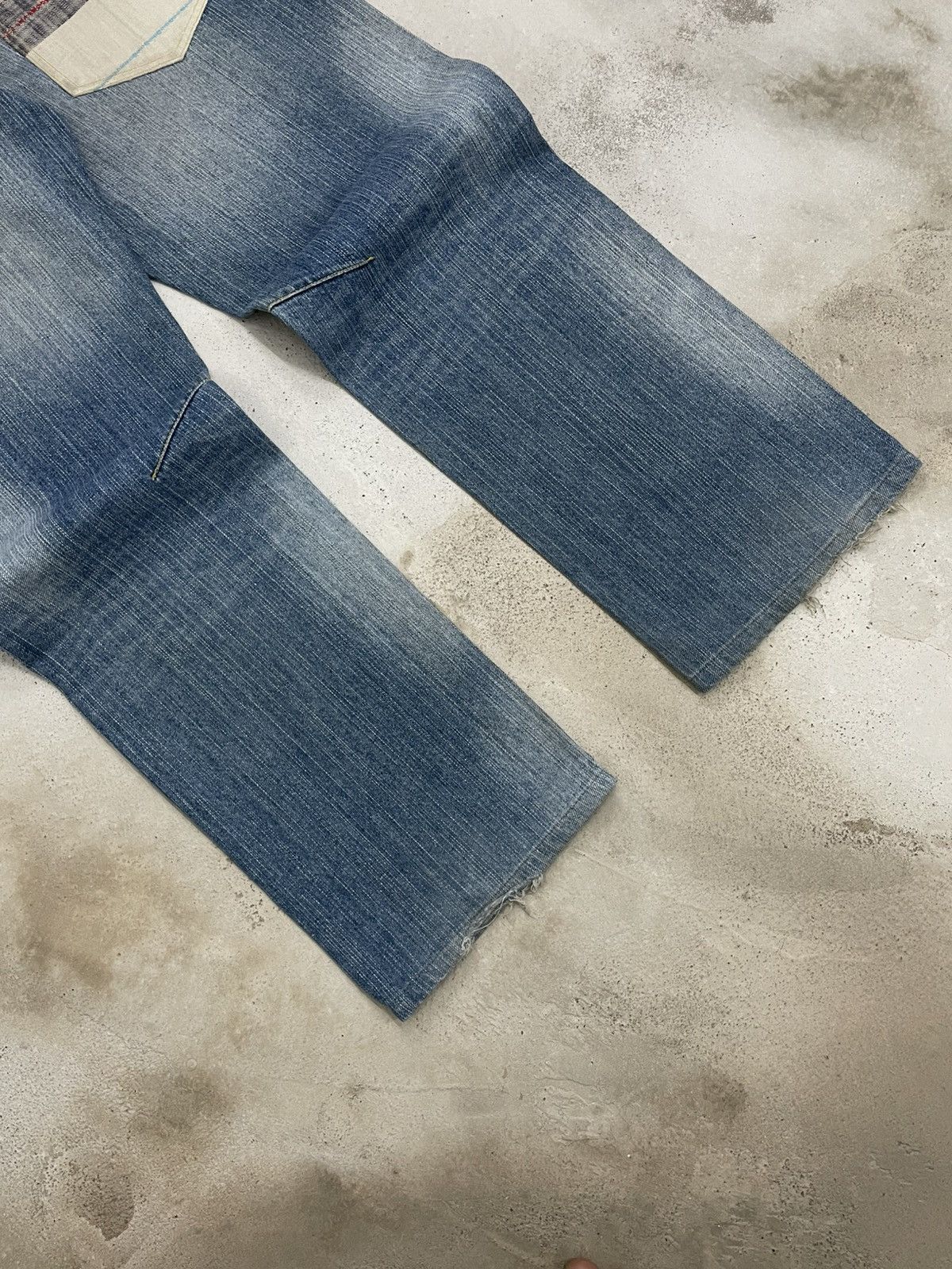 Kapital Vintage Japan 90S Saf And Fool Distressed Patchwork Denim Size US 34 / EU 50 - 9 Thumbnail
