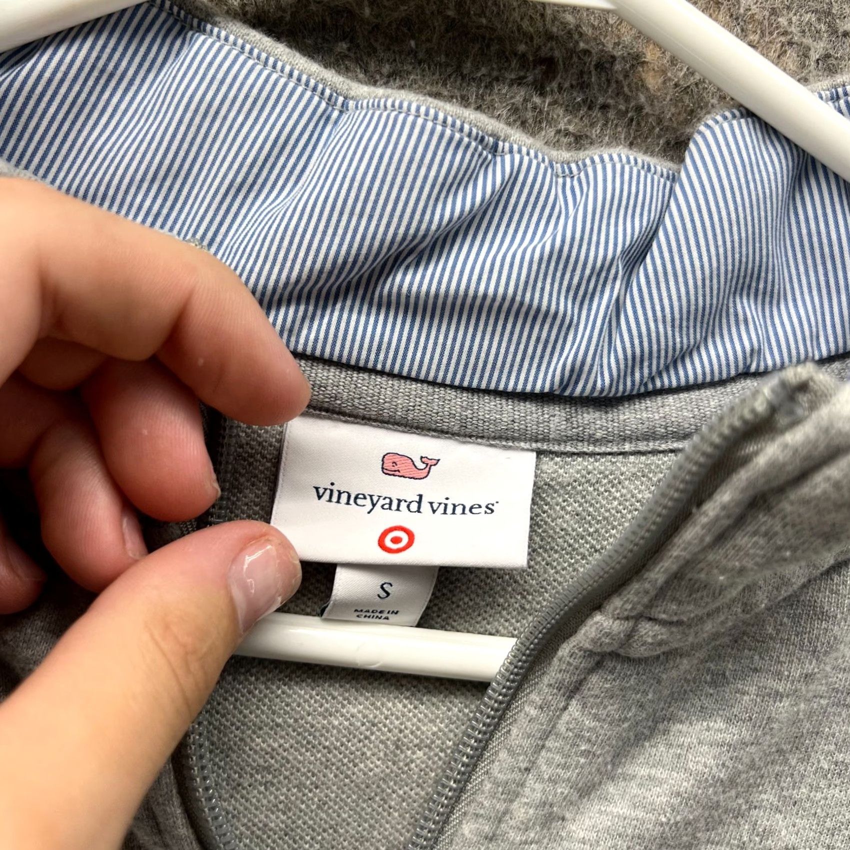 Vineyard Vines Vineyard Vines Sweatshirt Mens Small Gray Quarter Zip Pullover Whale The Shep Sweatshirt Casual Fleece Cotton Mock Neck Logo Pullover - S Size US S / EU 44-46 / 1 - 3 Thumbnail