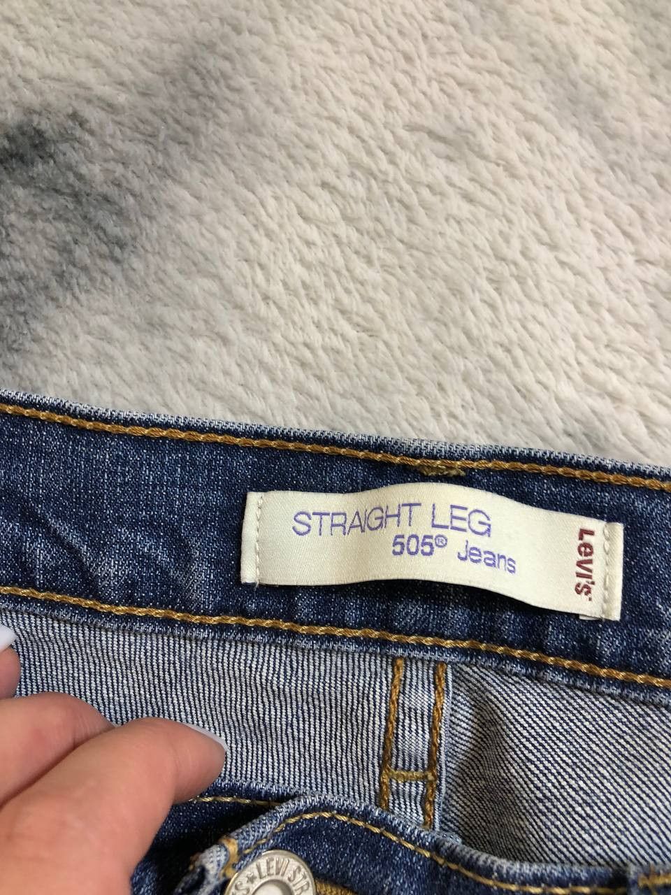 Levi's Levi's Straight Leg Blue Jeans Womens Size 27" / US 4 / IT 40 - 2 Thumbnail