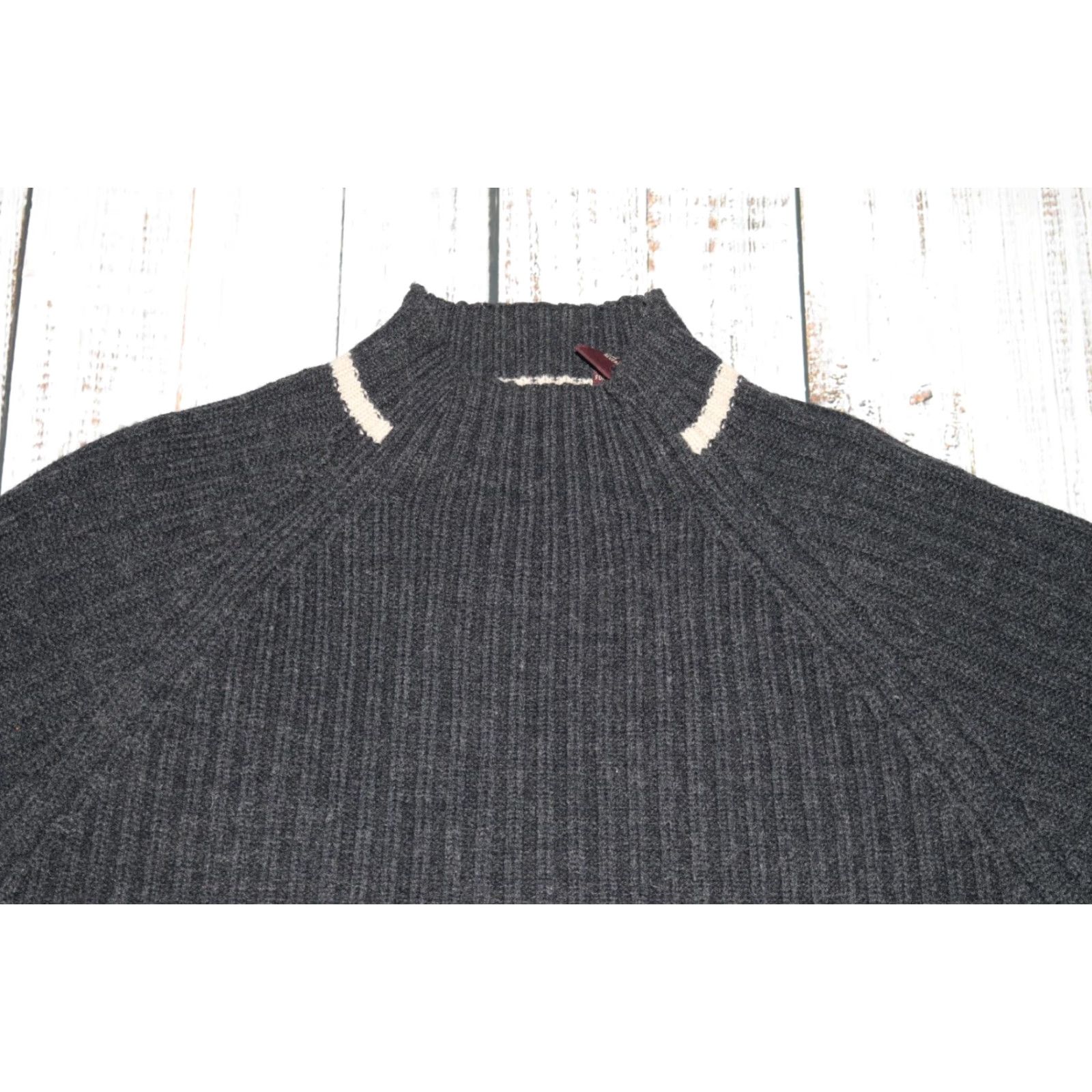 Vintage VINTAGE WHISPERING SMITH LONDON Sweater Jumper Striped Collar Mock Neck Size L Men Size US L / EU 52-54 / 3 - 2 Thumbnail