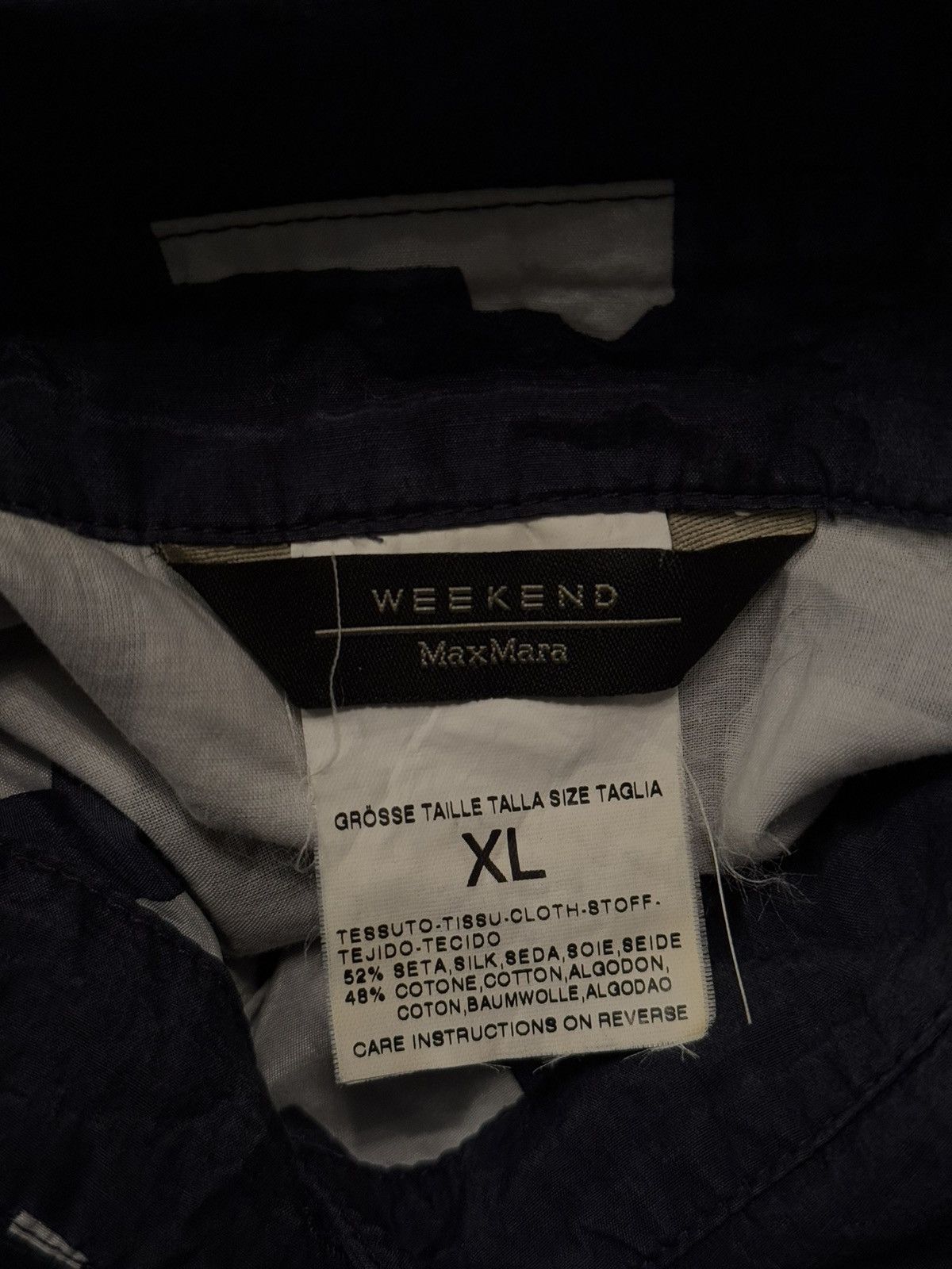 Designer × Max Mara × Weekend Max Mara Max Mara Weekend silk blend graphic blouse shirt Size XL / US 12-14 / IT 48-50 - 6 Thumbnail