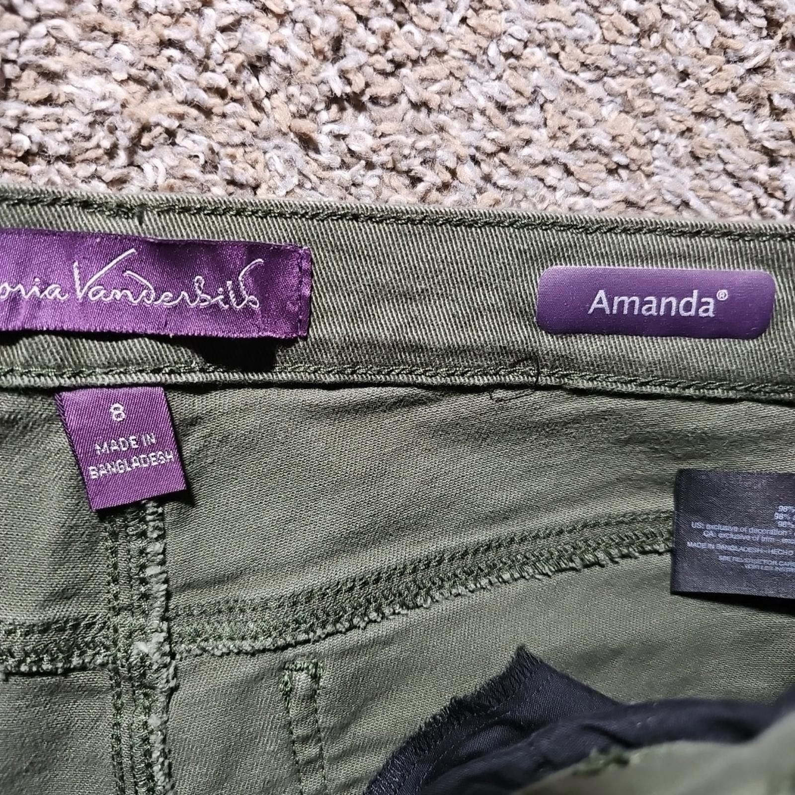Other Gloria Vanderbilt Amanda Sz 8 Green Jeans Size 30" / US 8 / IT 44 - 3 Thumbnail