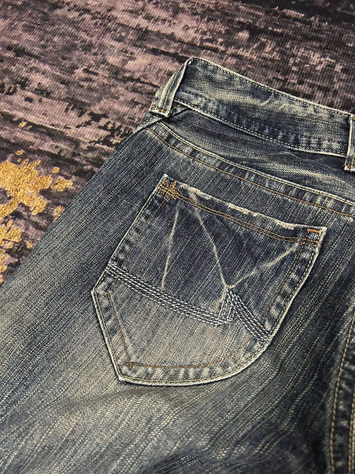 Japanese Brand Vintage Georgia Washed Flare Jeans Size US 30 / EU 46 - 11 Thumbnail