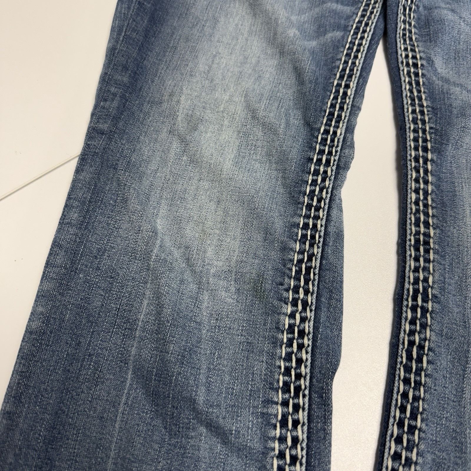 Rock Revival Rock Revival Jeans Womens 30 Blue Yui Easy Straight Rhinesto Size 30" / US 8 / IT 44 - 3 Thumbnail