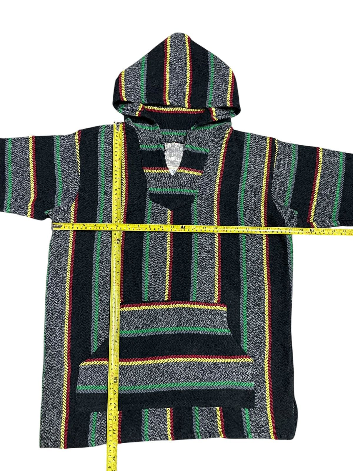 Bob Marley Vintage Y2K Rasta Style Knitted Stripe Streetwear Hoodie Size US XL / EU 56 / 4 - 13 Thumbnail