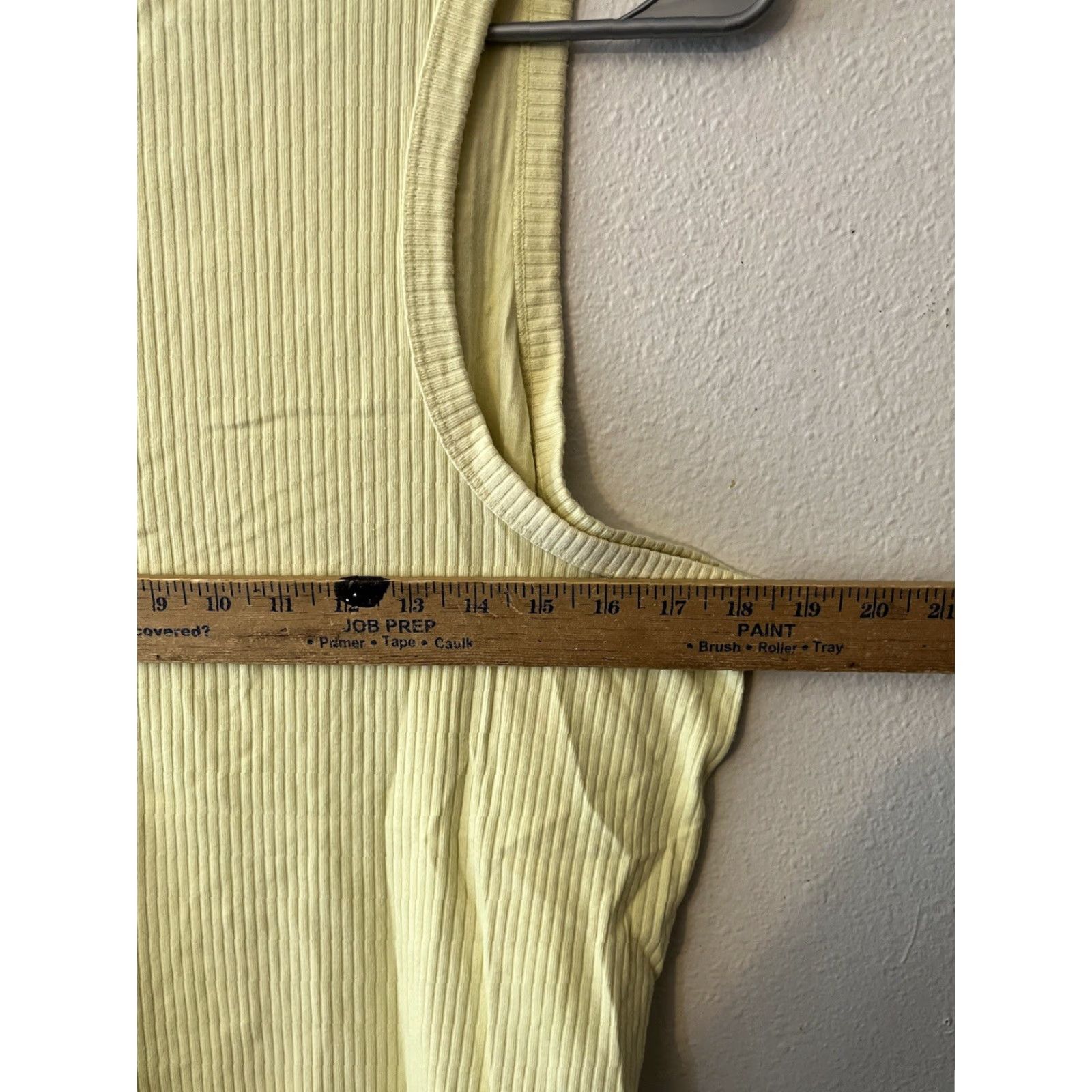 Gap Gap Tank Womens 2XL Yellow Ribbed High Neck Sleeveless Lightweight Casual Size XXL / US 16-18 / IT 52-54 - 5 Thumbnail