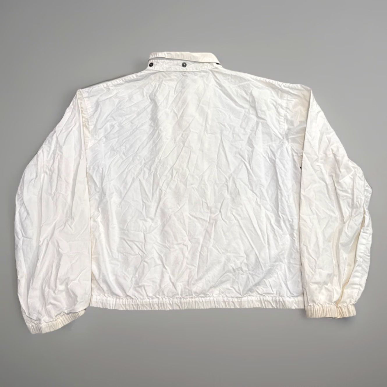 Polo Ralph Lauren VINTAGE Polo Ralph Lauren Lightweight Cotton White Navy Jacket Hooded Crest L Unisex Adults Windbreaker Mens/ Womens Size US L / EU 52-54 / 3 - 2 Thumbnail