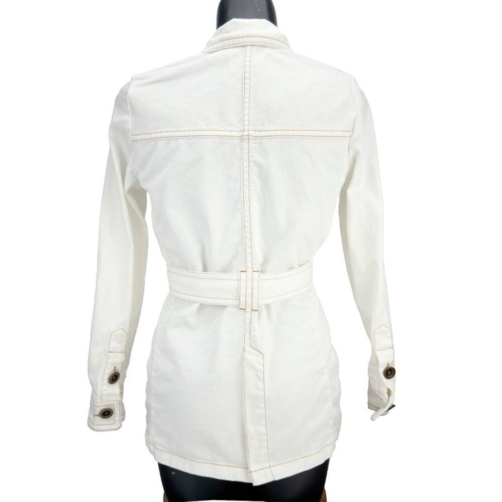 Rouje ROUJE Claude Safari Jacket White Belt Western French sz 34 Size XXS / US 00 / IT 34 - 7 Thumbnail