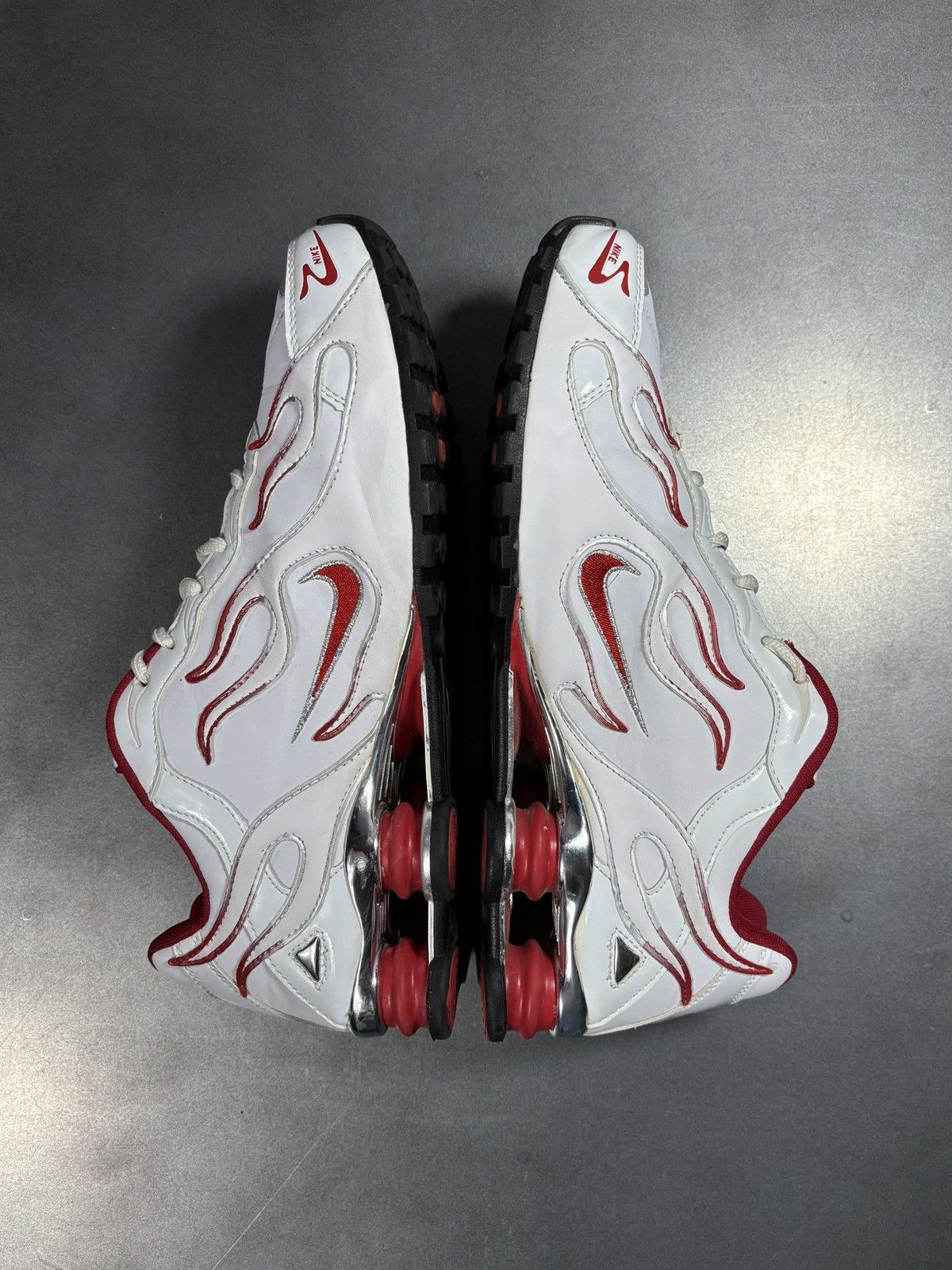 Vintage "Custom" Nike Shox Flames Sneakers "Hand Painted" 1 of Some Size US 11 / EU 44 - 3 Thumbnail