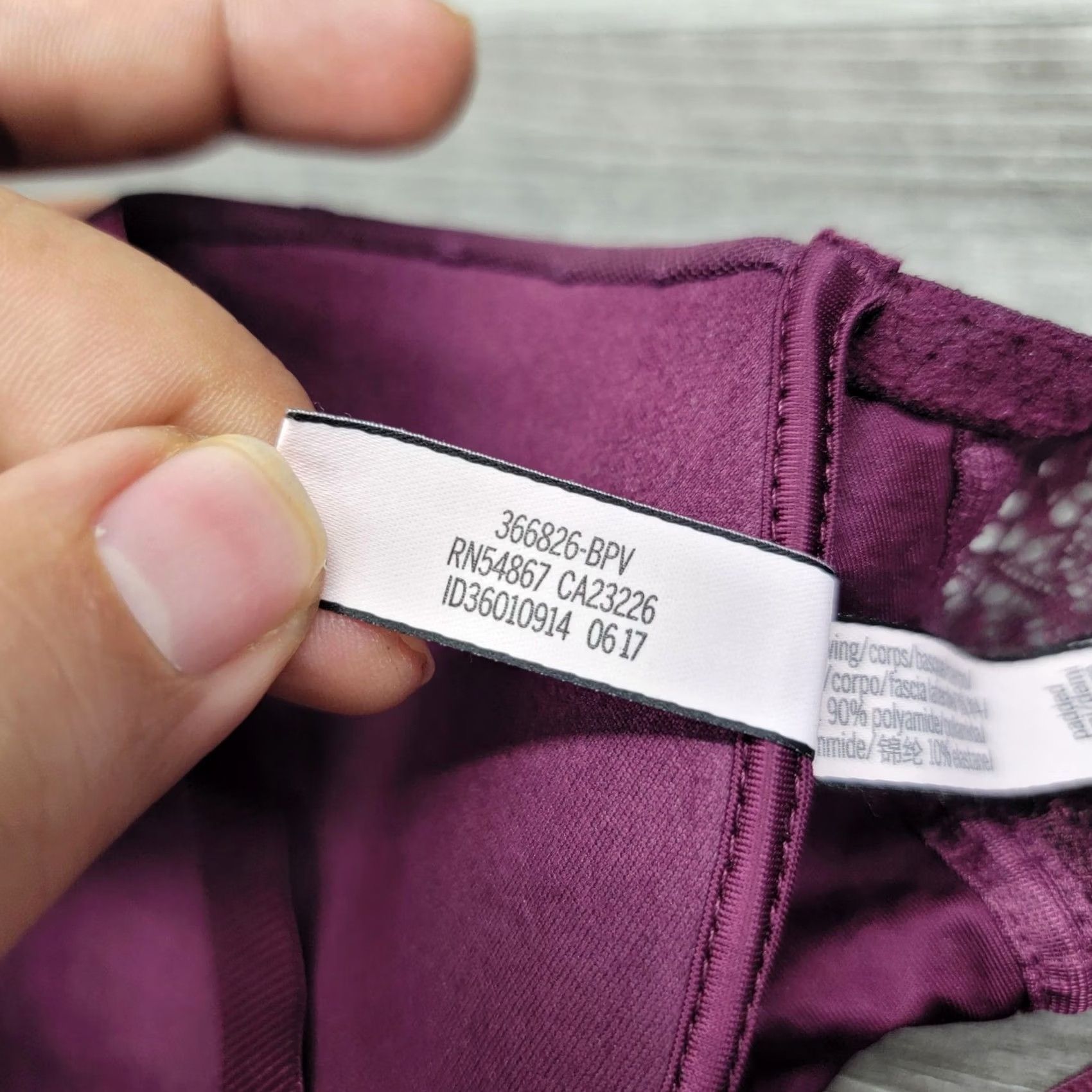 Victoria's Secret Victoria's Secret Bra Womens L Purple Push Up Lace Underwire Padded Floral Size ONE SIZE - 7 Thumbnail