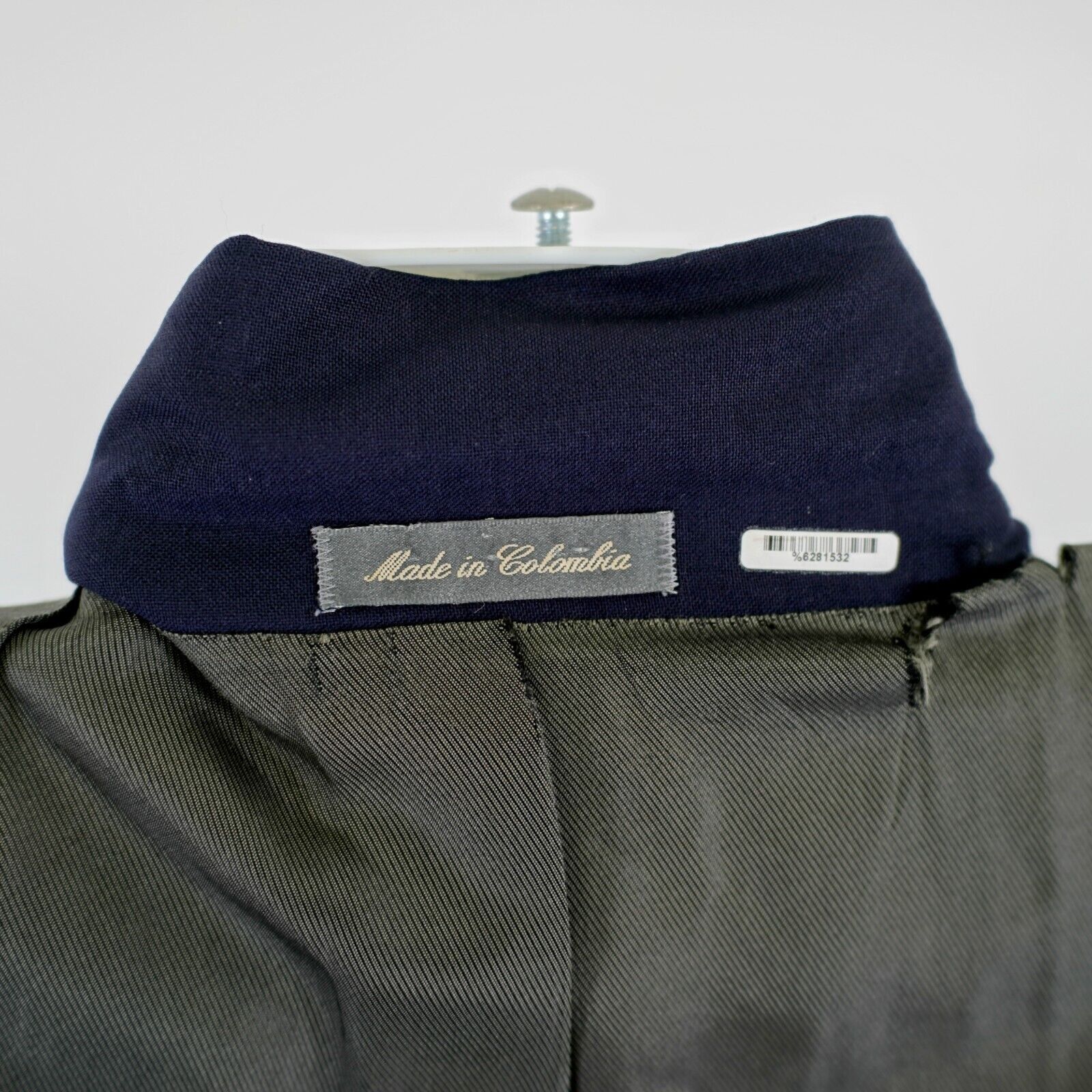 Oscar De La Renta Oscar De La Renta Blue Wool 2 Bronze Button Blazer 42L / Sli Size 38R - 11 Thumbnail