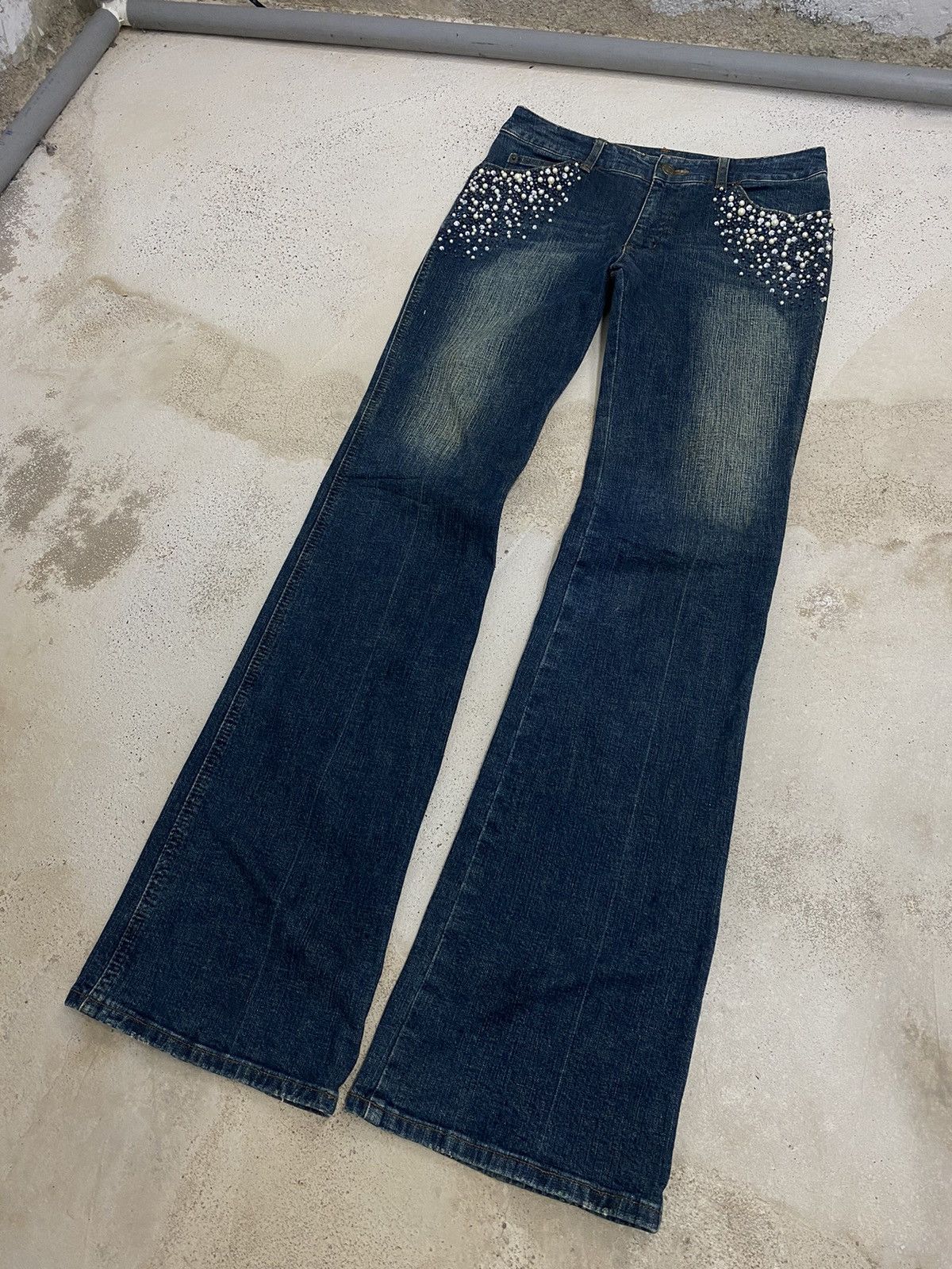 Japanese Brand Novespavio Noboru Yamafuji Emblishh Pocket Mud Washed Size US 28 / EU 44 - 2 Thumbnail