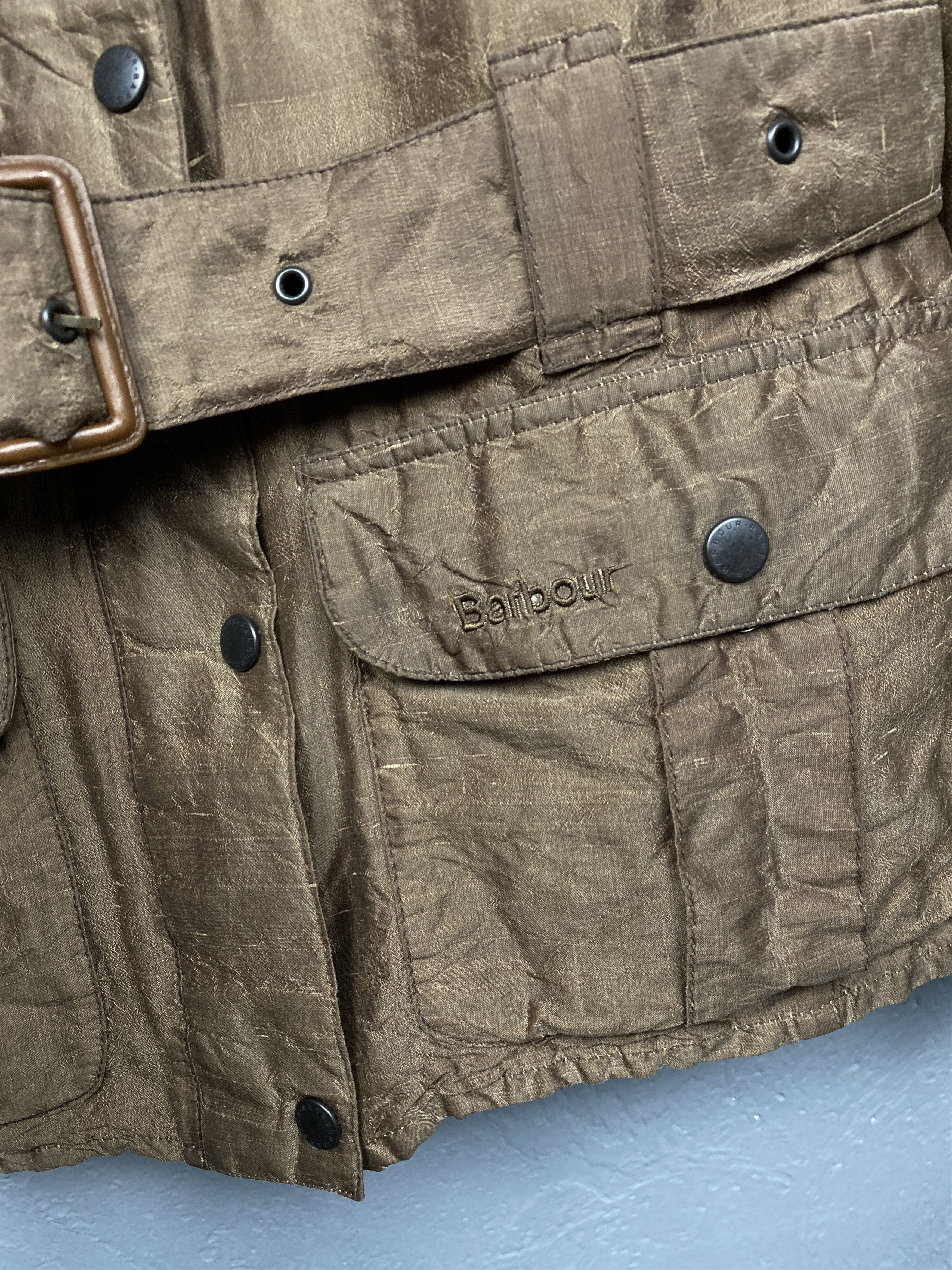 Barbour Barbour Vintage Womens Flyweight Wax Amelia Jacket Size XL / US 12-14 / IT 48-50 - 4 Thumbnail