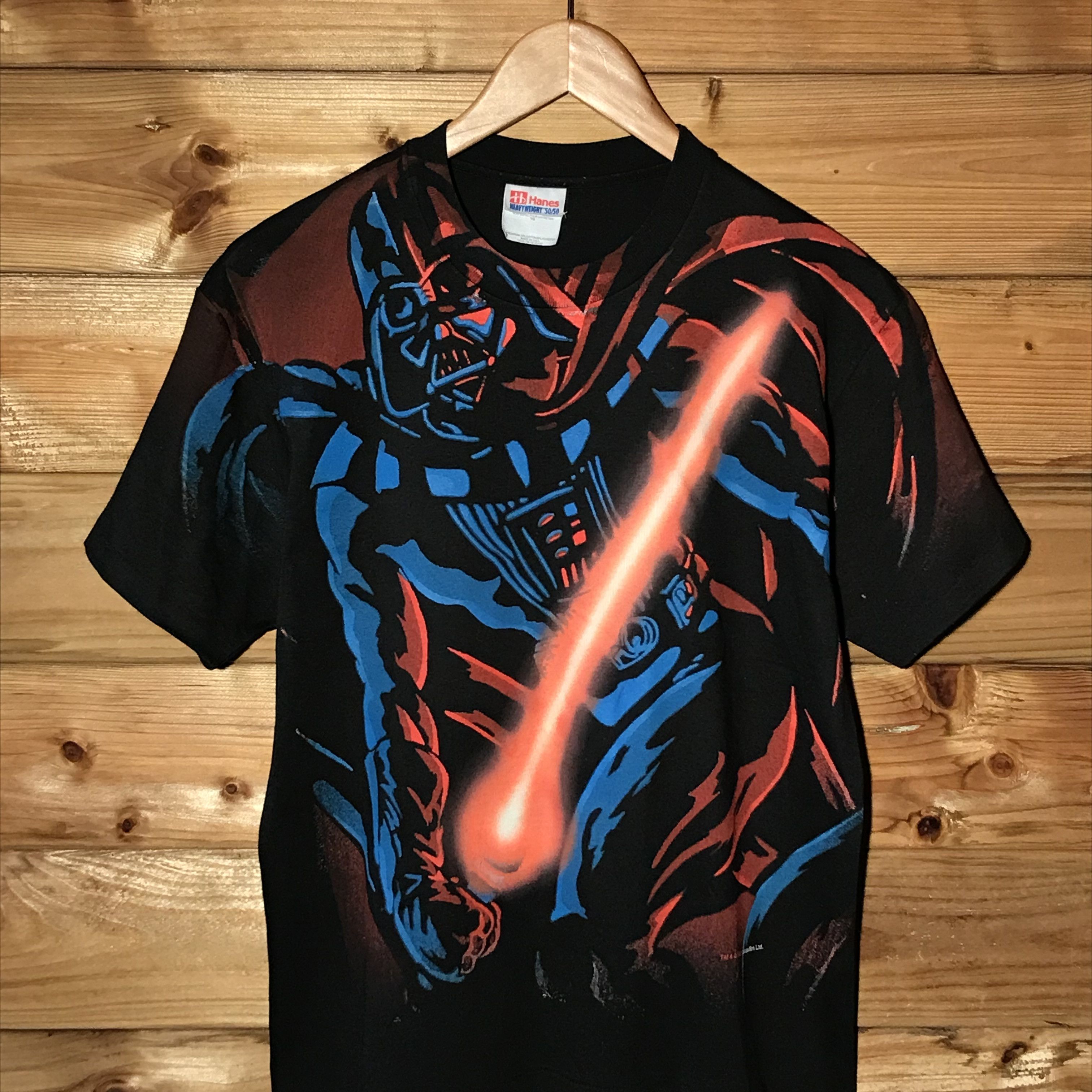 Star Wars × Vintage 1996 Star Wars Movie Darth Vader Airbrush Style t shirt Size US L / EU 52-54 / 3 - 2 Thumbnail