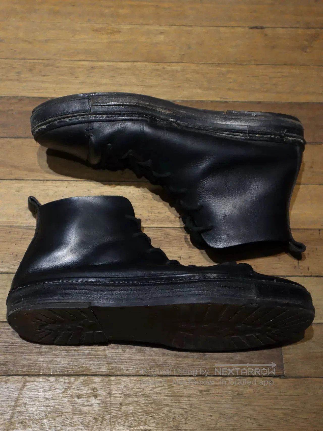 Ann Demeulemeester Ann Demeulemeester Black Leather Boots. Size US 10 / EU 43 - 6 Thumbnail