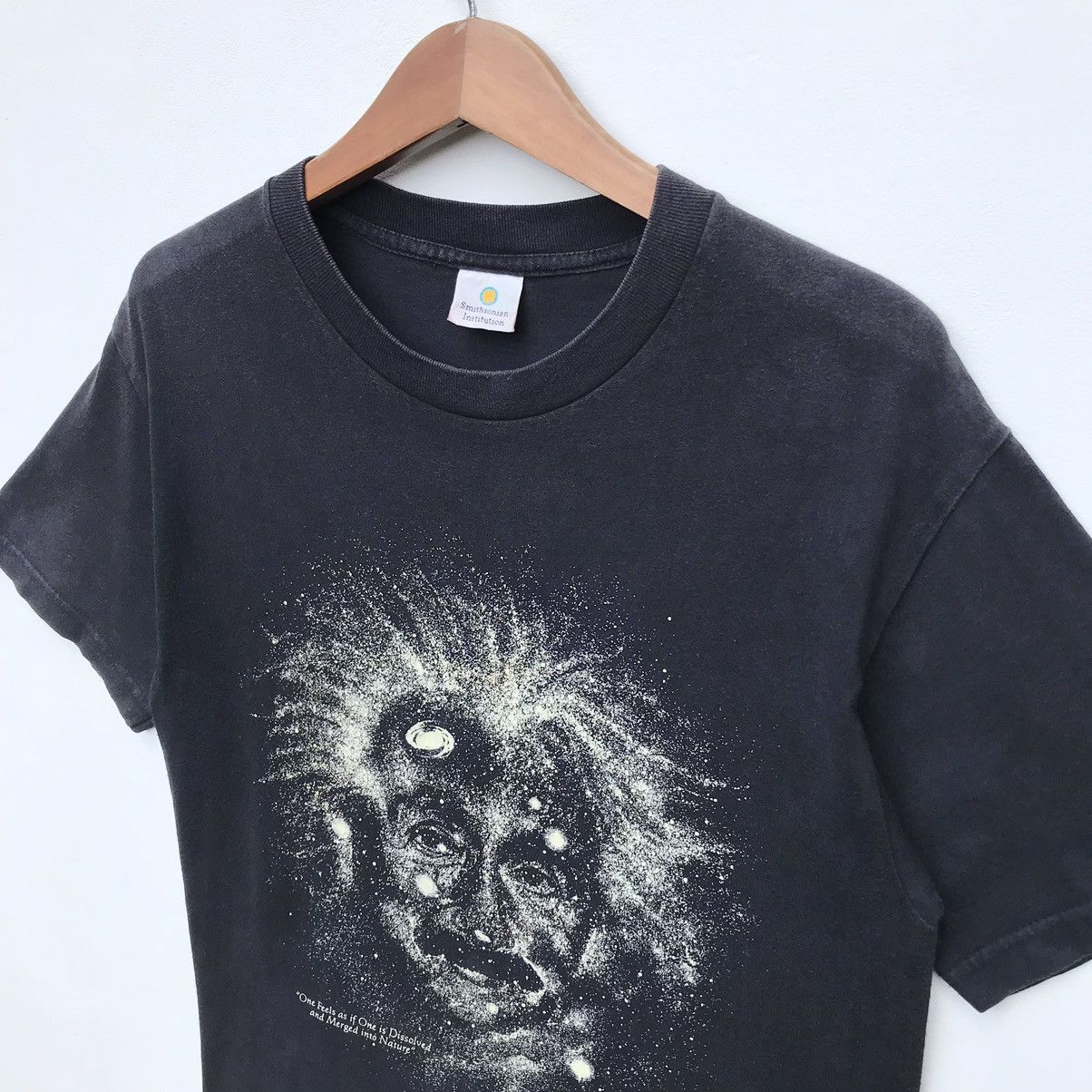 Vintage Vintage 90s Albert Einstein Glow In The Dark Tee Sun Faded Size US M / EU 48-50 / 2 - 7 Thumbnail