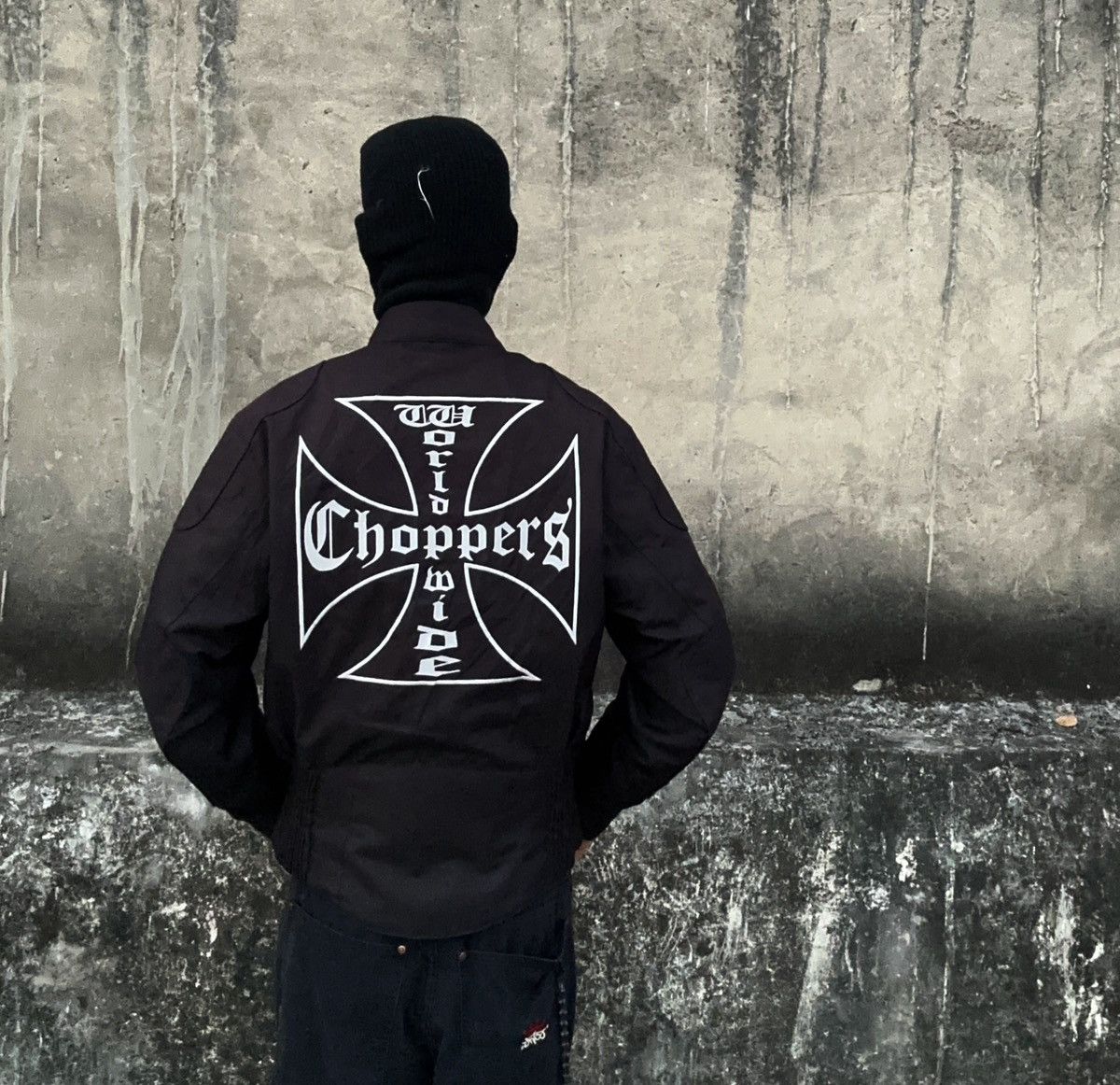 West Coast Choppers Rare Vintage Y2K West Coast Choppers iron cross biker jacket Size US L / EU 52-54 / 3 - 15 Thumbnail