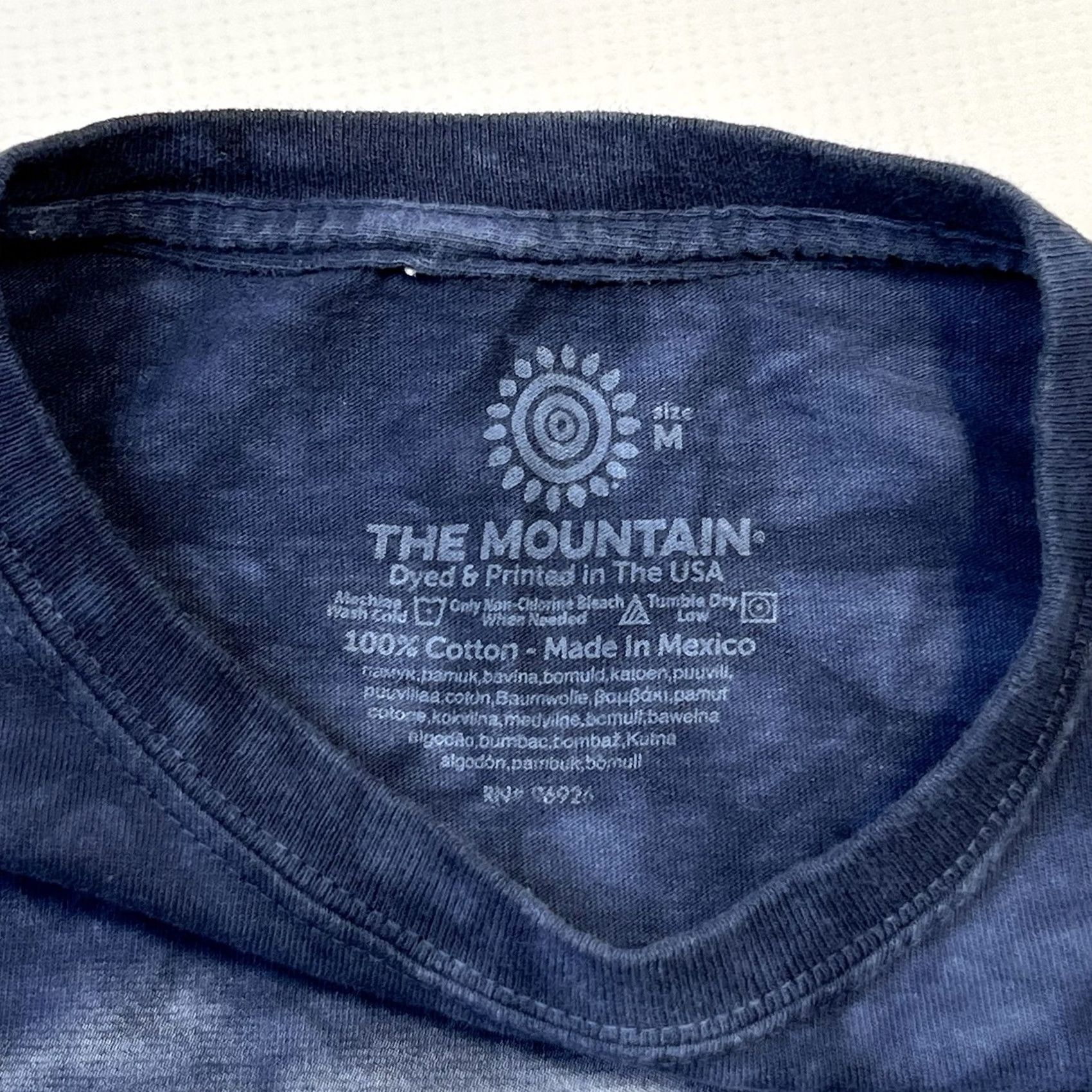 The Mountain VINTAGE The Mountain Owl T-Shirt Unisex Medium Crew Neck Short Sleeve Cotton Blue 90s Nature Animals Mens Size US M / EU 48-50 / 2 - 4 Thumbnail