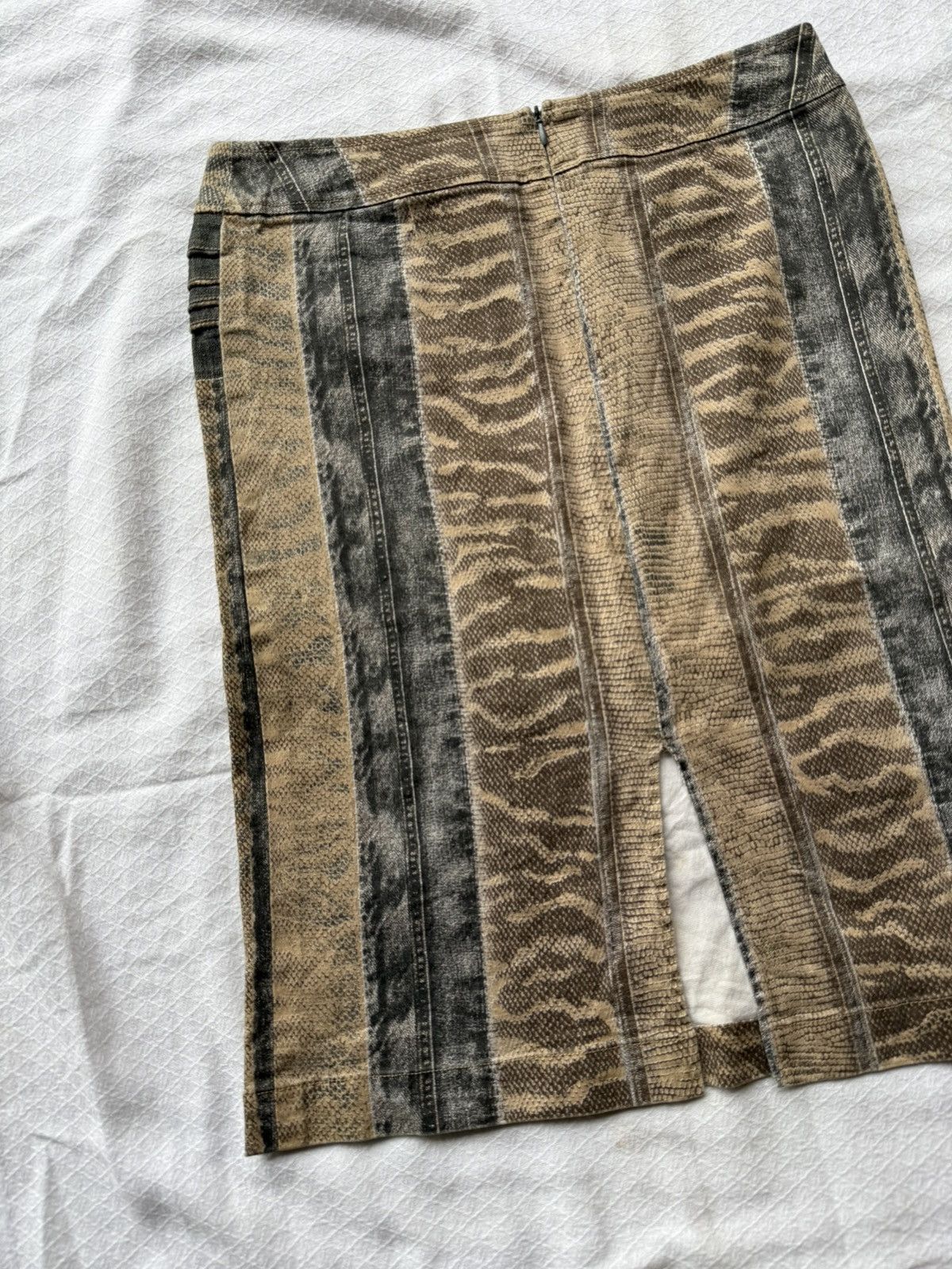 Amoeba Midi Skirt Snake Skin Pyton