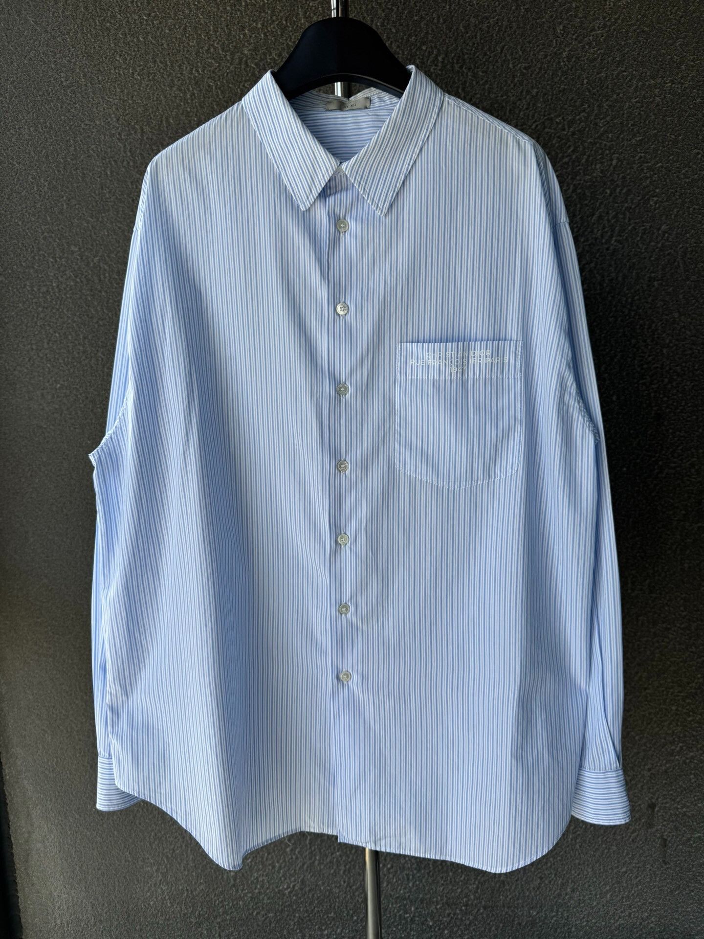 Dior Dior Striped Loose Long Sleeve Shirt Size US M / EU 48-50 / 2 - 1 Thumbnail