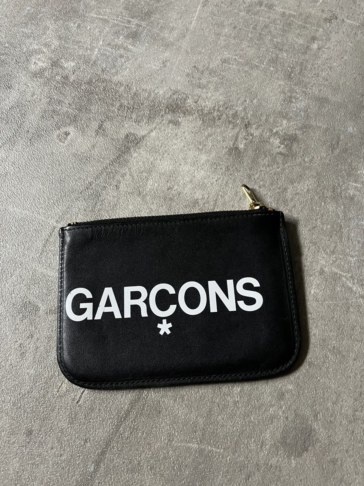 Comme des Garcons Comme des Garcons black leather wallet big logo Size ONE SIZE - 2 Thumbnail