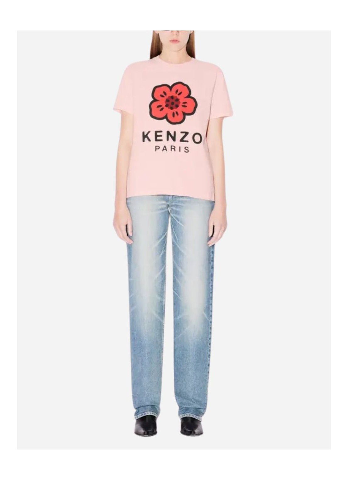 Kenzo o1s22i1n0125 Flower Print T-Shirt in Pink Size XS / US 0-2 / IT 36-38 - 2 Thumbnail