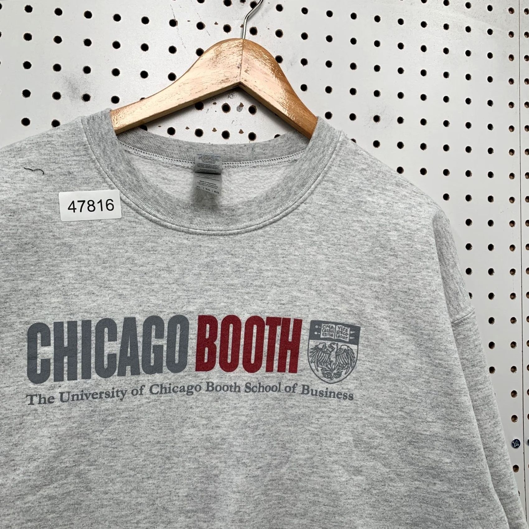 Gildan Gildan Chicago Booth University Sweatshirt Mens XL Gray Fleece Crewneck Size US XL / EU 56 / 4 - 7 Thumbnail