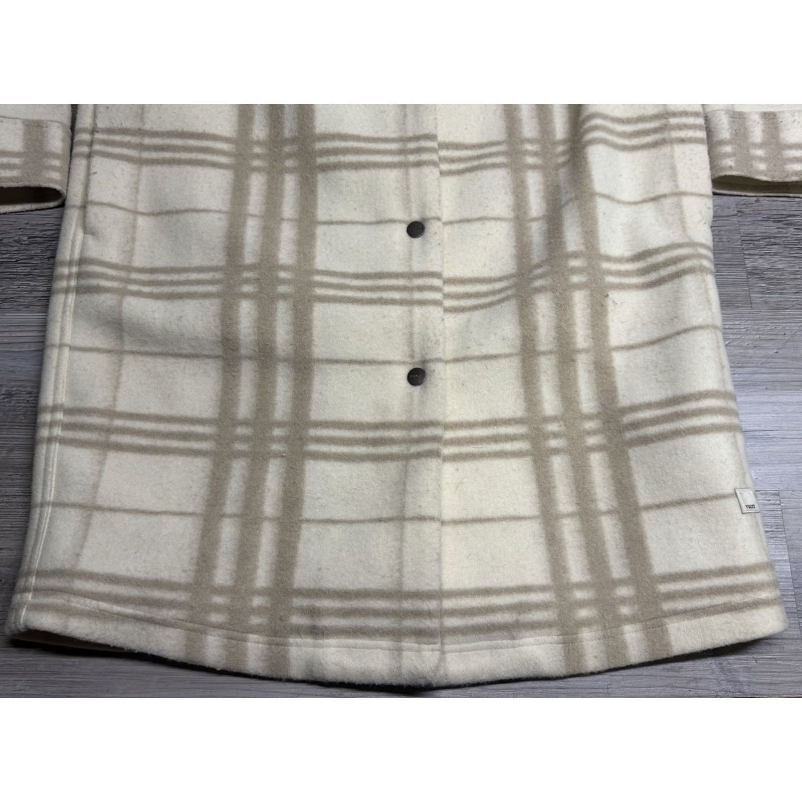 Vuori Vuori Flannel Shirt Jacket M Beige Plaid Lined Snap Shacket Button-Up Men Size US M / EU 48-50 / 2 - 7 Thumbnail